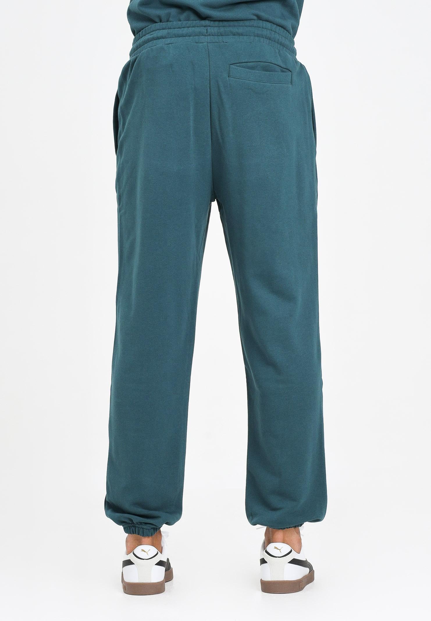 PUMA Pantalone sportivo Wardrobe Essentials verde petrolio da uomo 631535 75 PUMA
