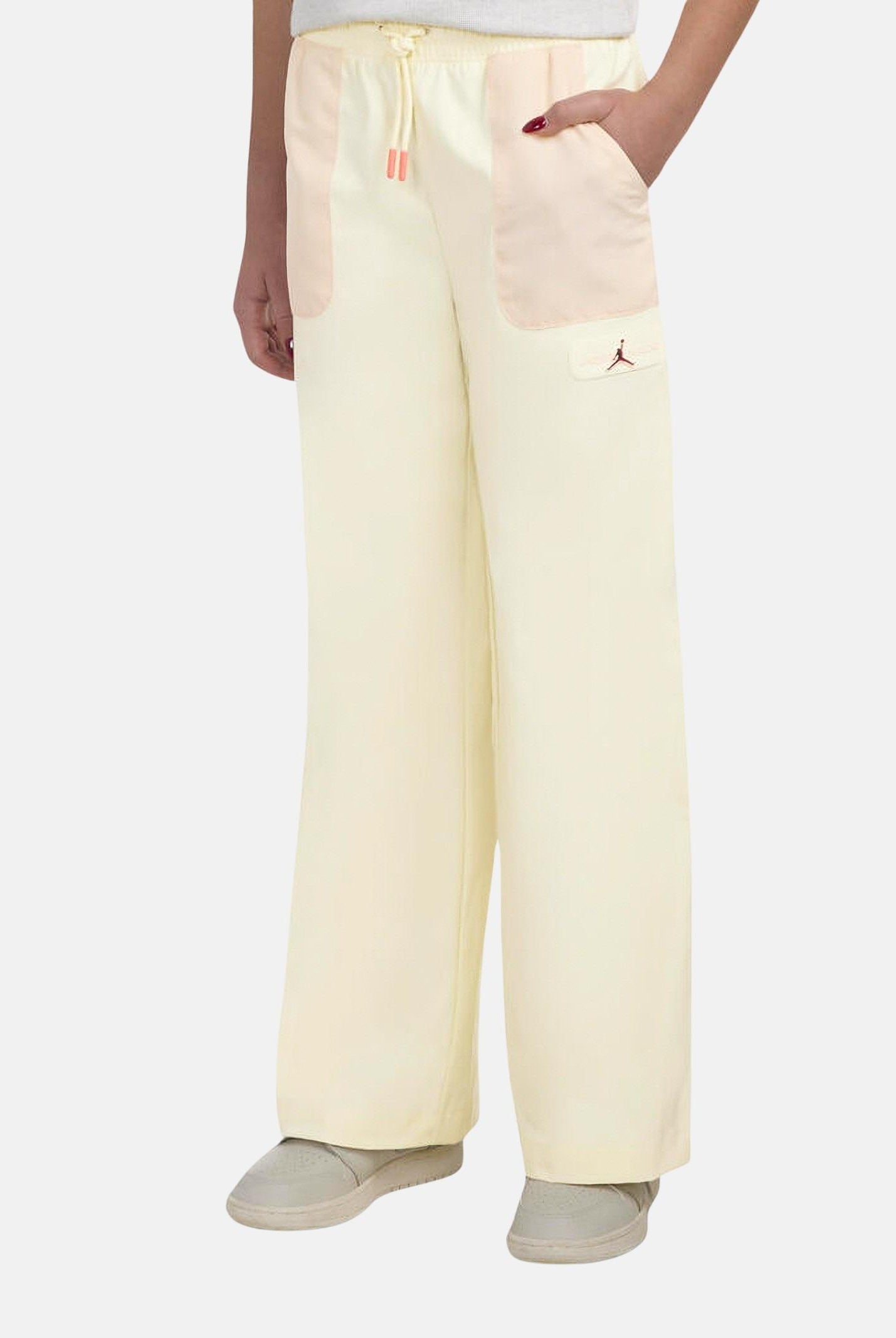 JORDAN Pantalone sportivo burro da bambina in tessuto utility 45D694 W3Z JORDAN