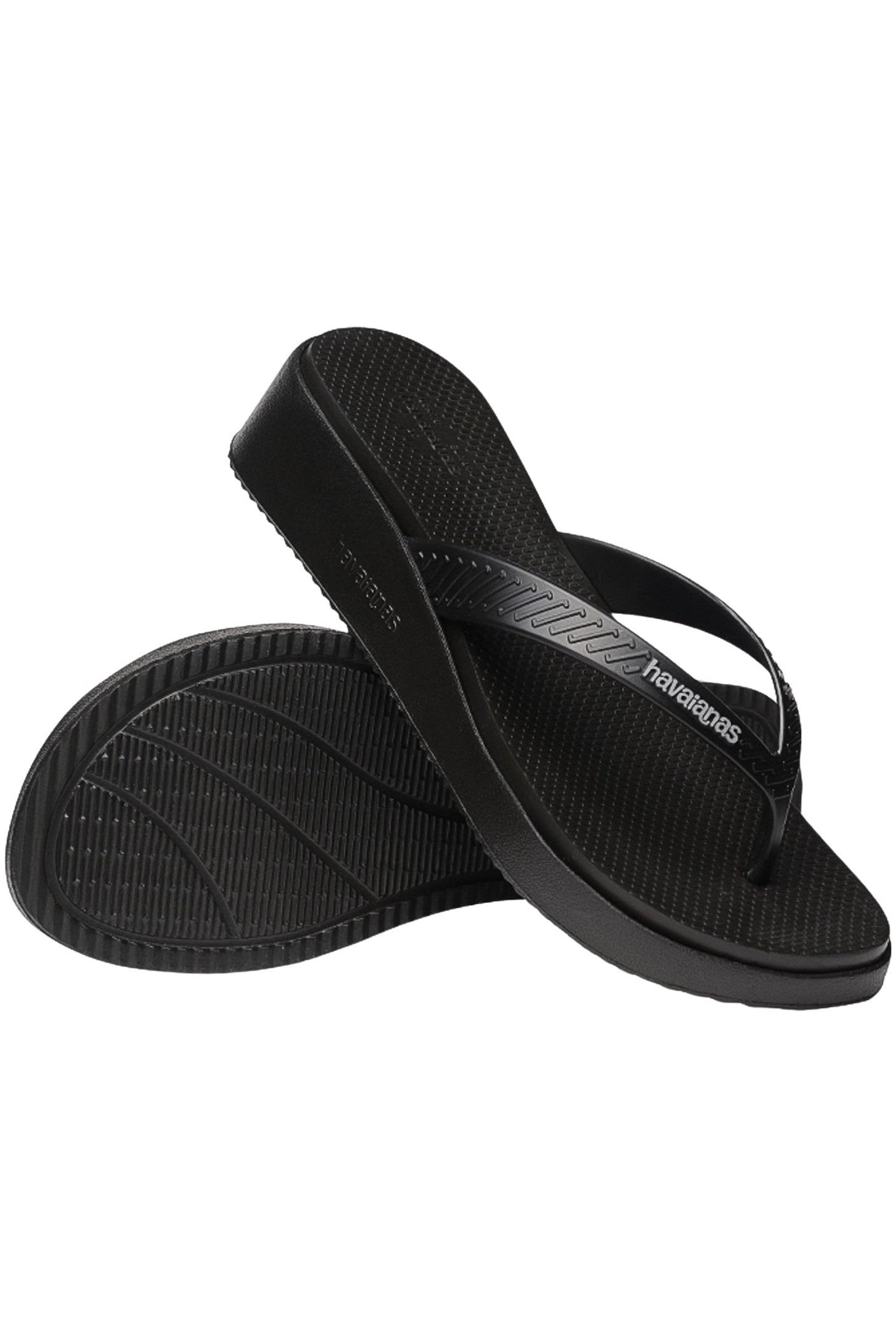 HAVAIANAS Infradito nero da donna High Platform 4149329 0090 HAVAIANAS