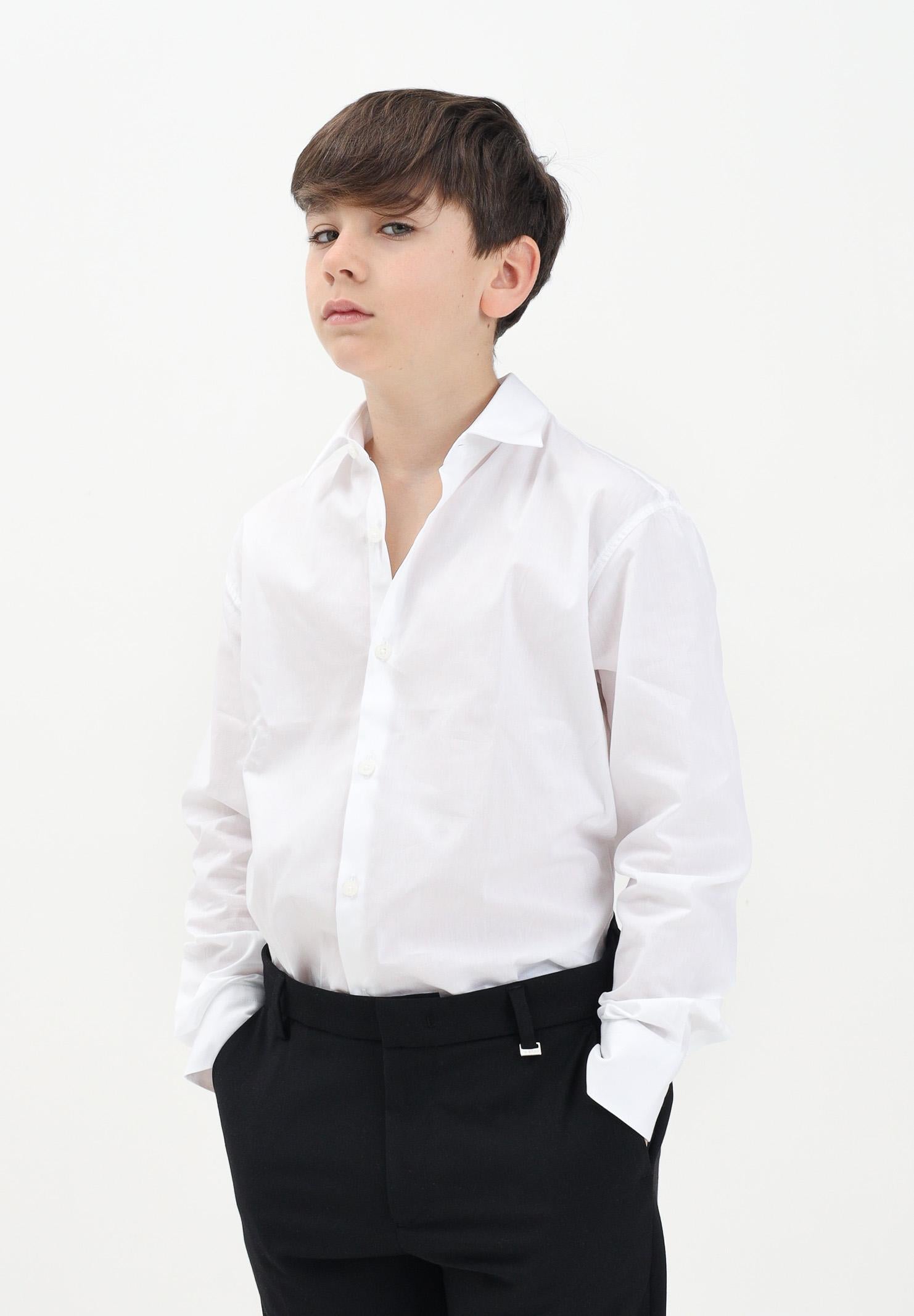 I'M BRIAN Camicia a manica lunga bianca da bambino CA3383J 002 I'M BRIAN