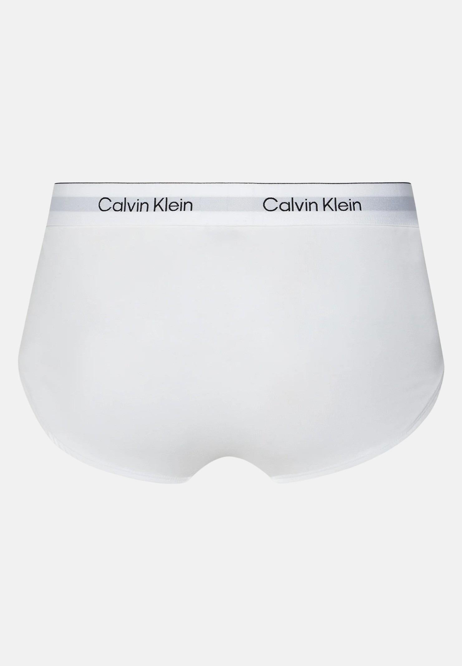 CALVIN KLEIN Slip (3 paia) bianchi da uomo con logo LV00NB4388 100 CALVIN KLEIN