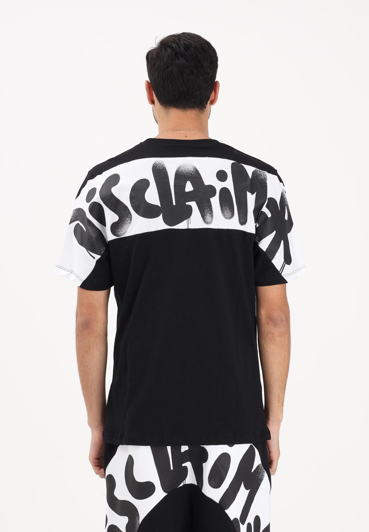 DISCLAIMER T-shirt a manica corta nera da uomo con stampa logo sul retro 26EDS55432 NEBI DISCLAIMER