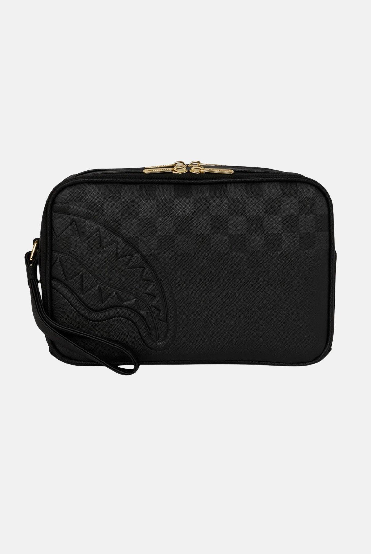 SPRAYGROUND Pochette SPRITZ BLACK TOILETRY BAG nera per uomo e donna 910B8280NSZ . SPRAYGROUND