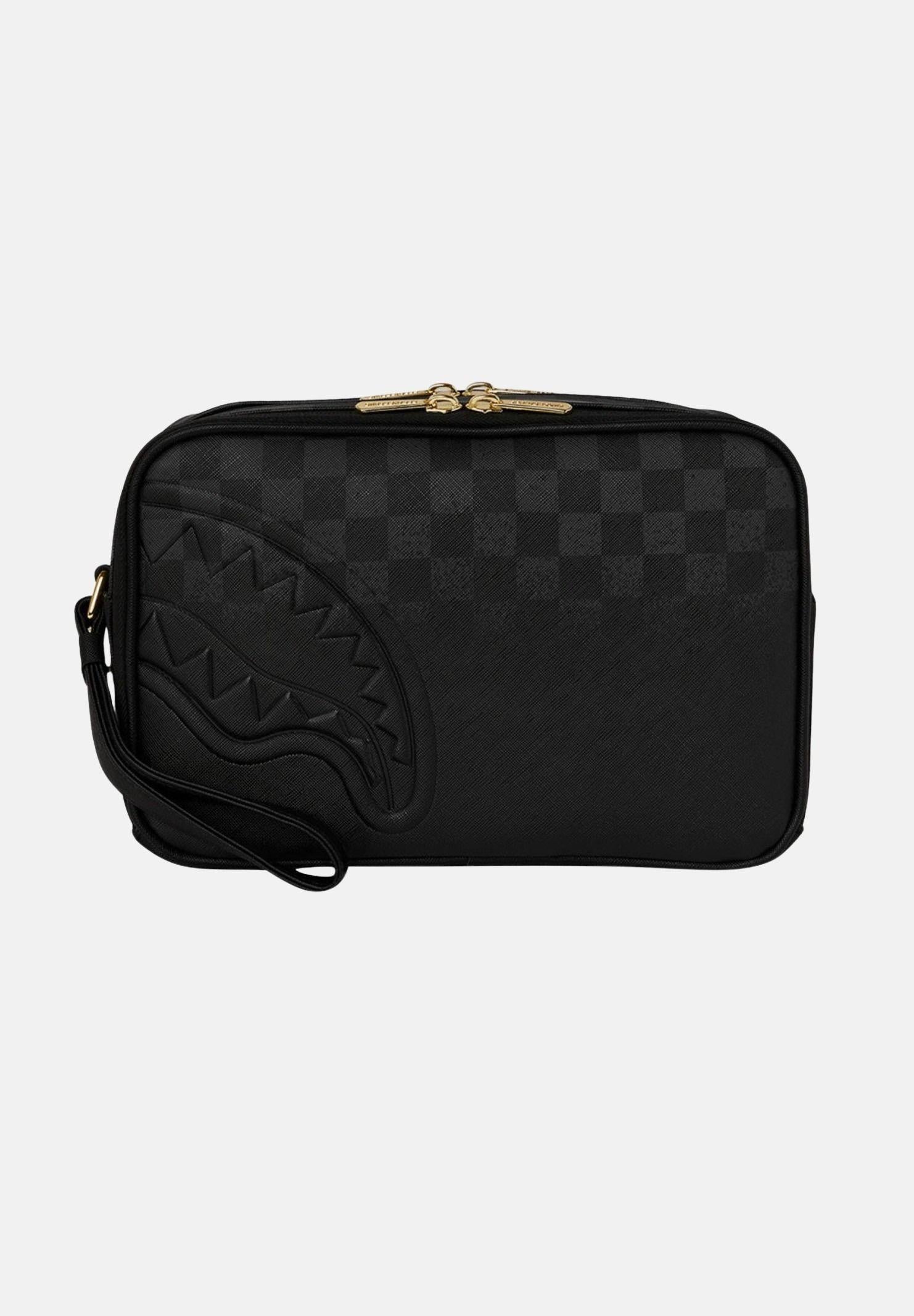 SPRAYGROUND Pochette SPRITZ BLACK TOILETRY BAG nera per uomo e donna 910B8280NSZ . SPRAYGROUND