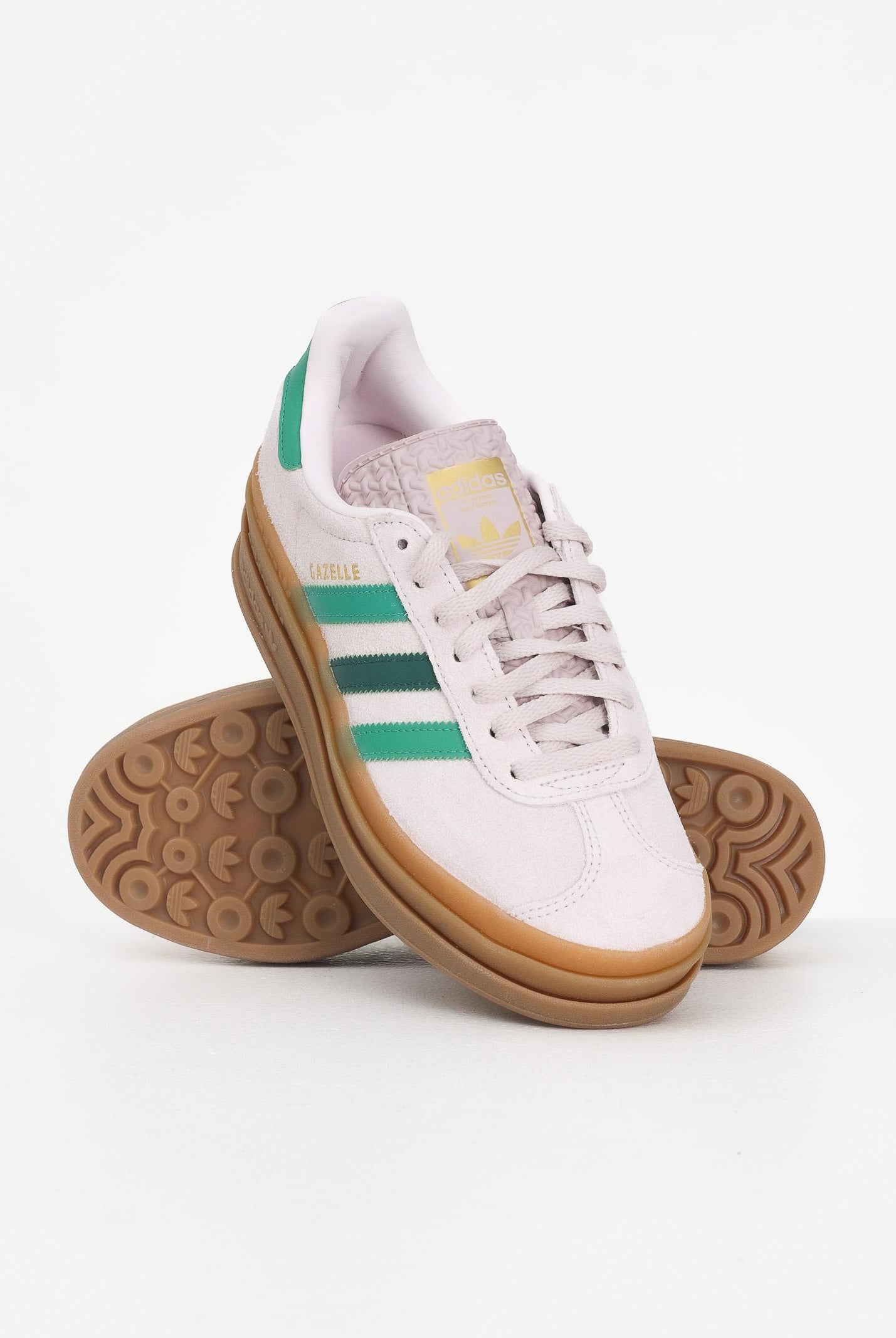 ADIDAS ORIGINALS Sneakers Gazelle Bold rosa e verdi da donna JR5952 ADIDAS ORIGINALS