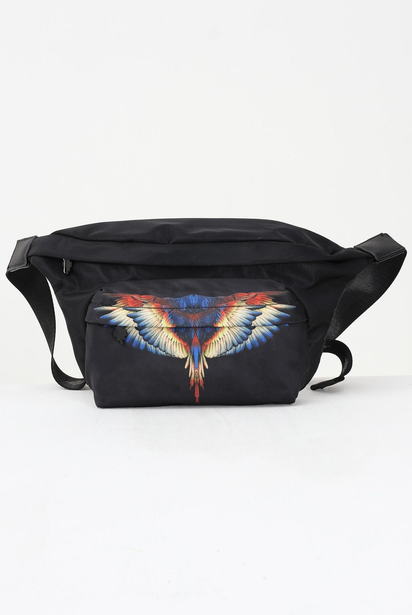 MARCELO BURLON COUNTY OF MILAN Marsupio nero da uomo con stampa COMAF250154 MARCELO BURLON COUNTY OF MILAN