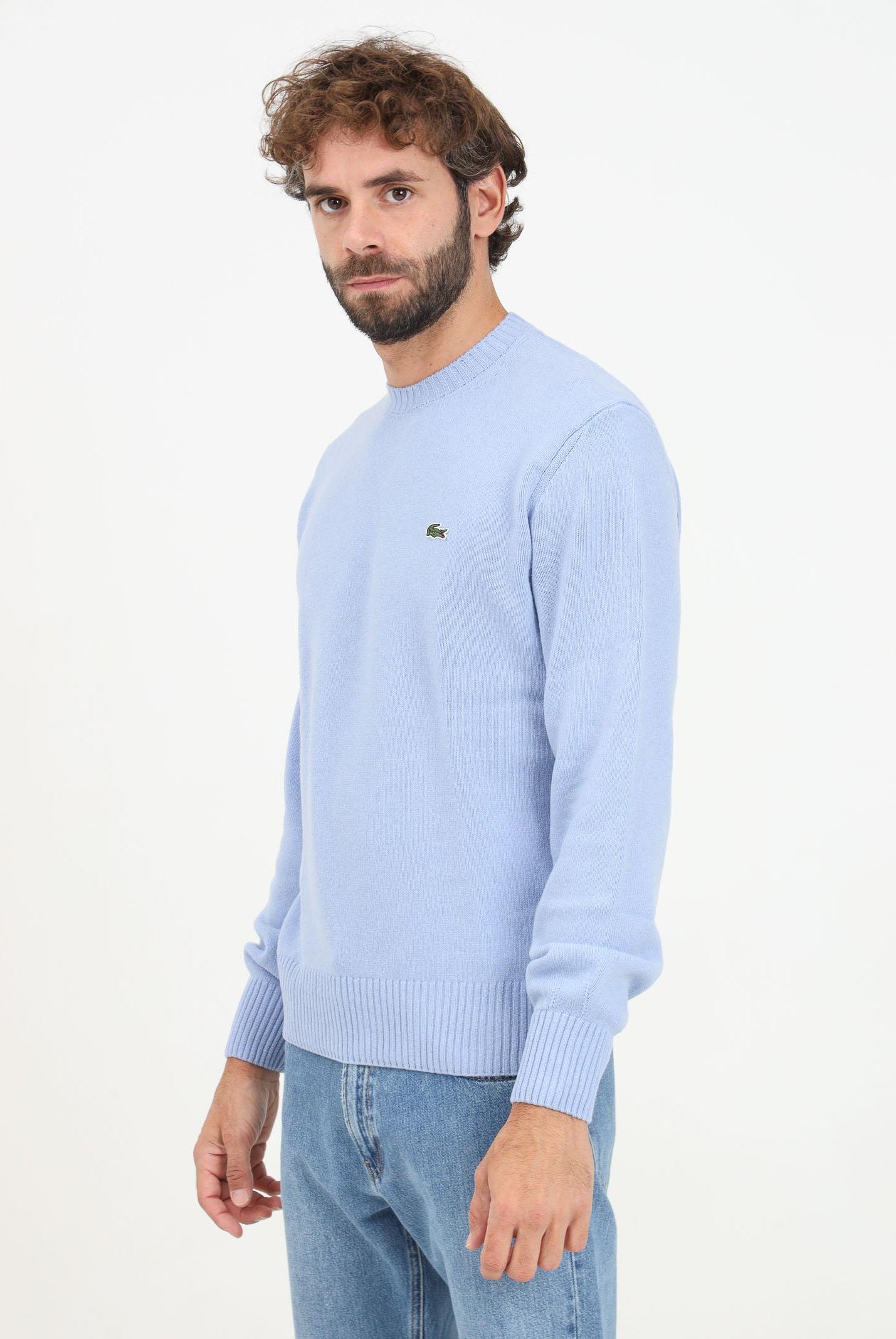 LACOSTE Maglioncino girocollo polvere da uomo AH2916 HBP LACOSTE