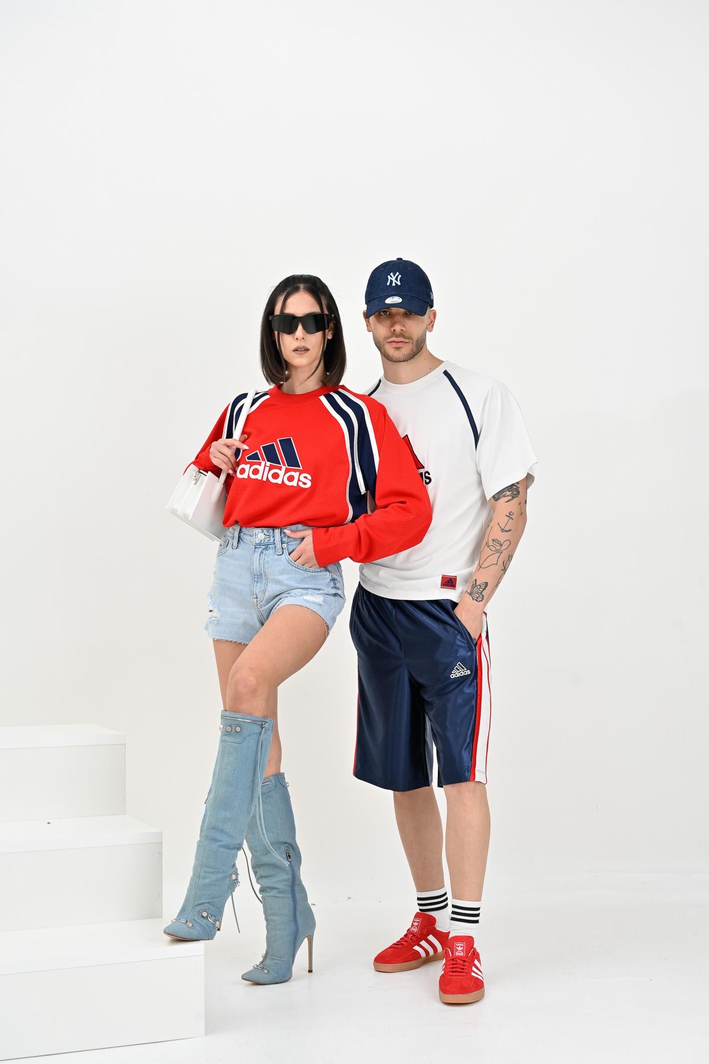 NEW ERA Cappello con visiera 9TWENTY New York Yankees in denim scuro per uomo e donna 60667484 NEW ERA