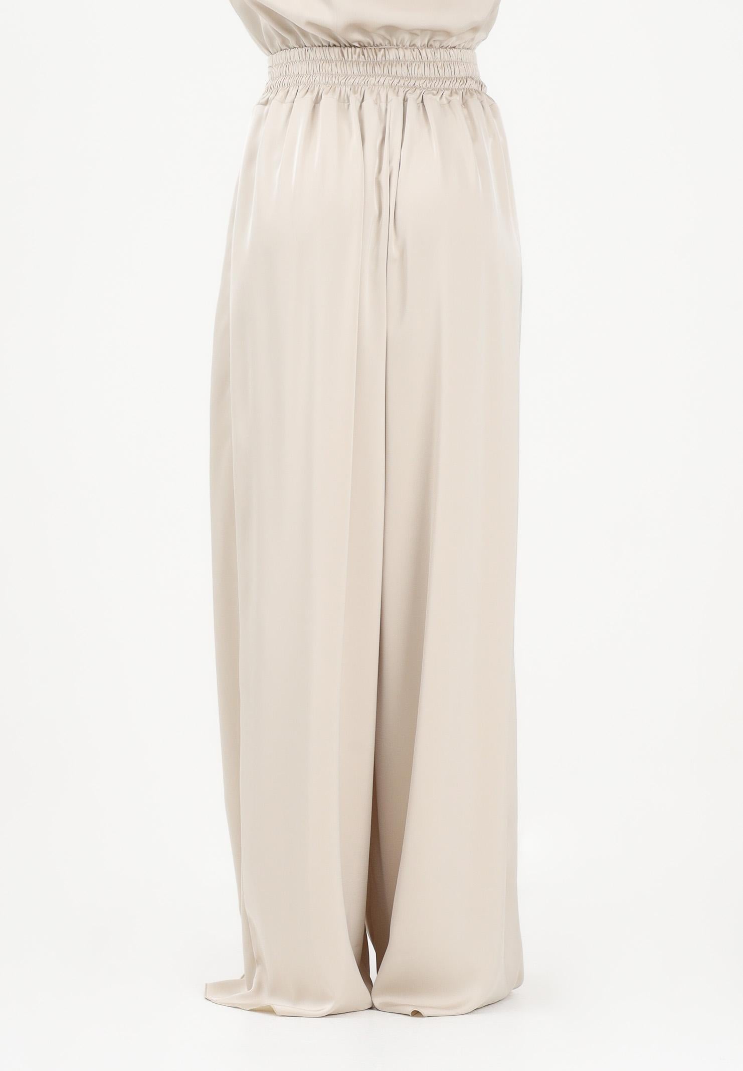 SHIT Pantalone elegante a palazzo color pietra da donna SH26048 PI SHIT