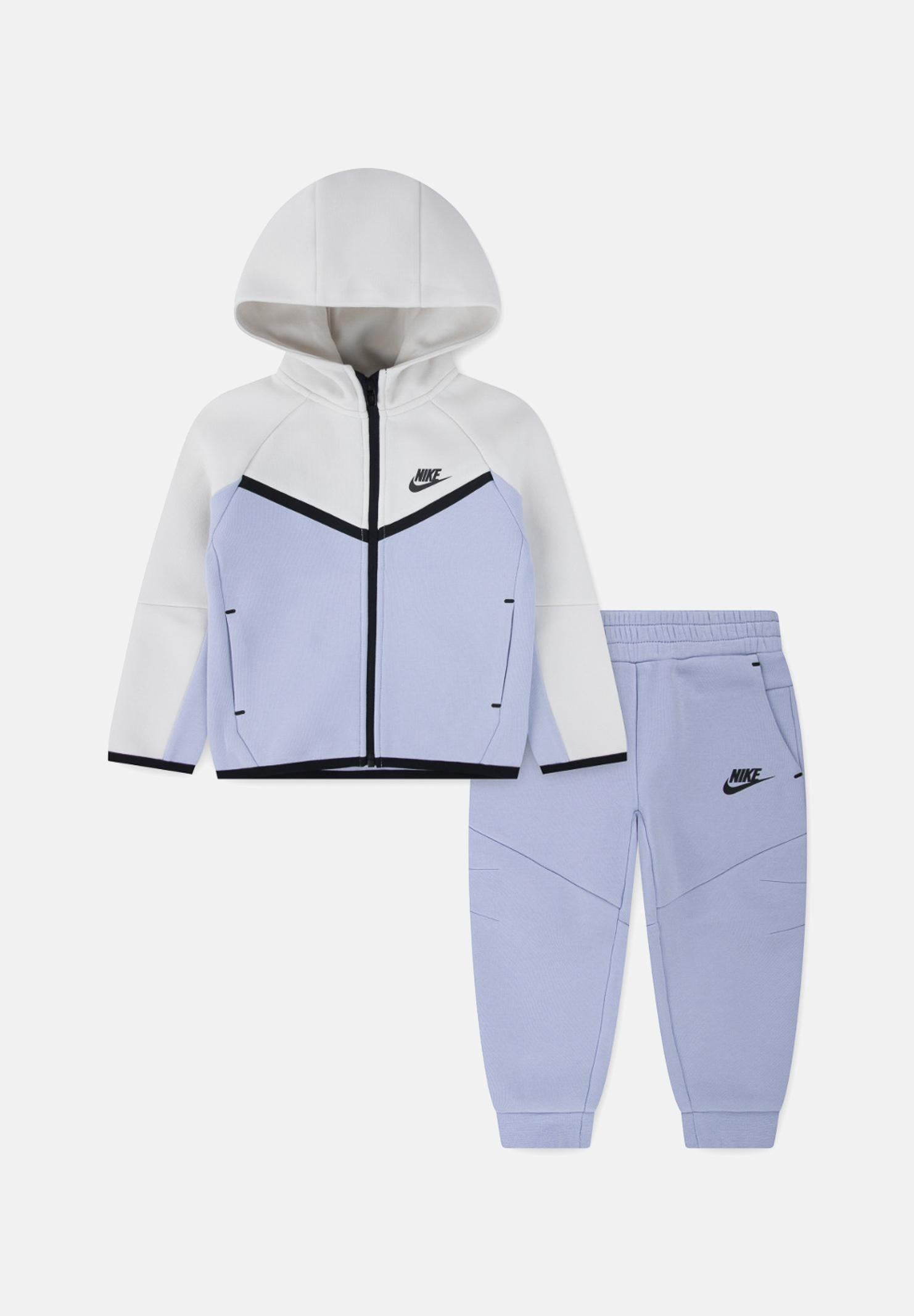 NIKE Tuta Tech Fleece bianca e azzurra per bambino e bambina 86M880 BAD NIKE