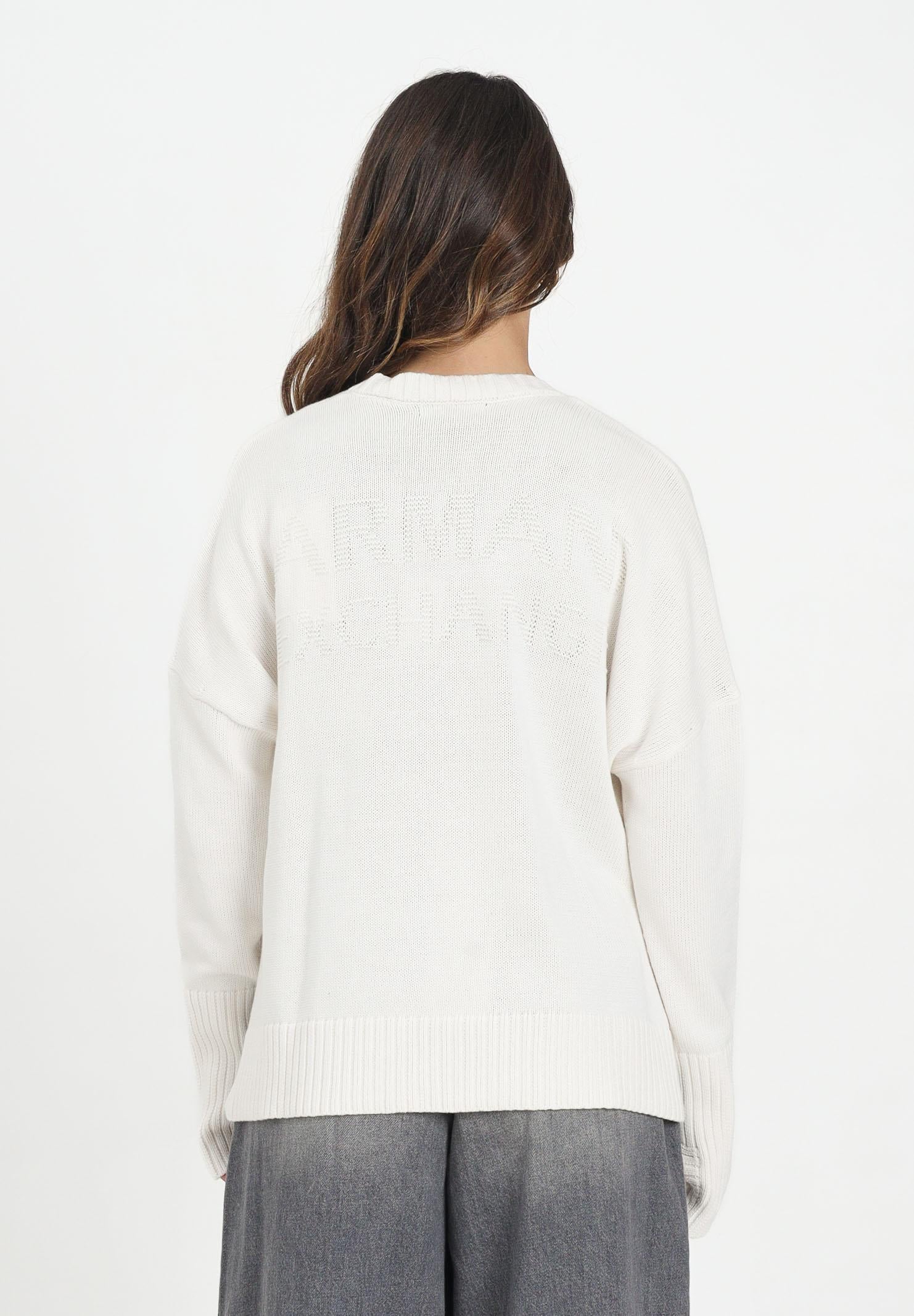 ARMANI EXCHANGE Cardigan corto panna da donna con logo XW001304AF16552 U1003 ARMANI EXCHANGE