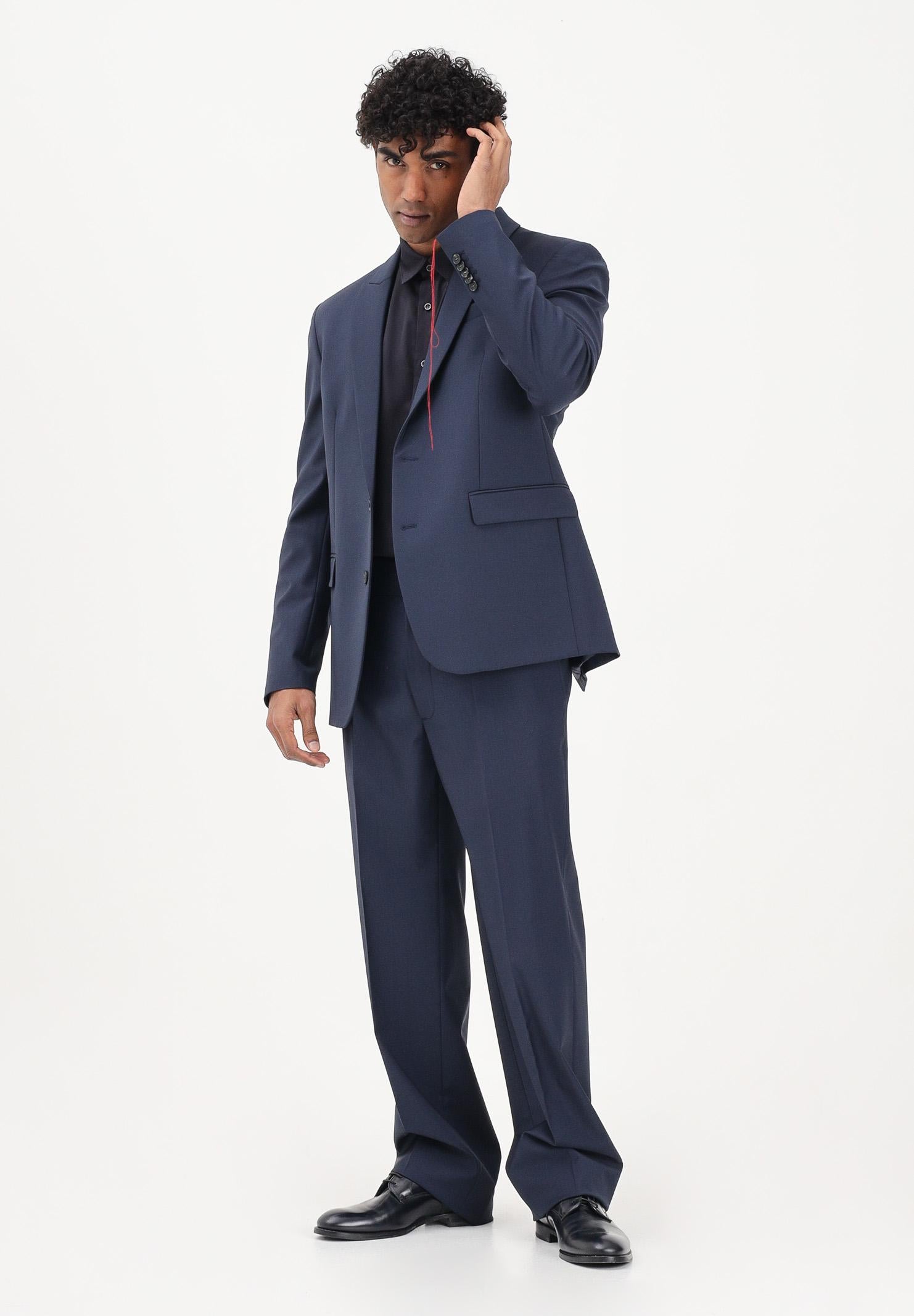 PATRIZIA PEPE Giacca monopetto blu da uomo 5S757RA1WK C166 PATRIZIA PEPE