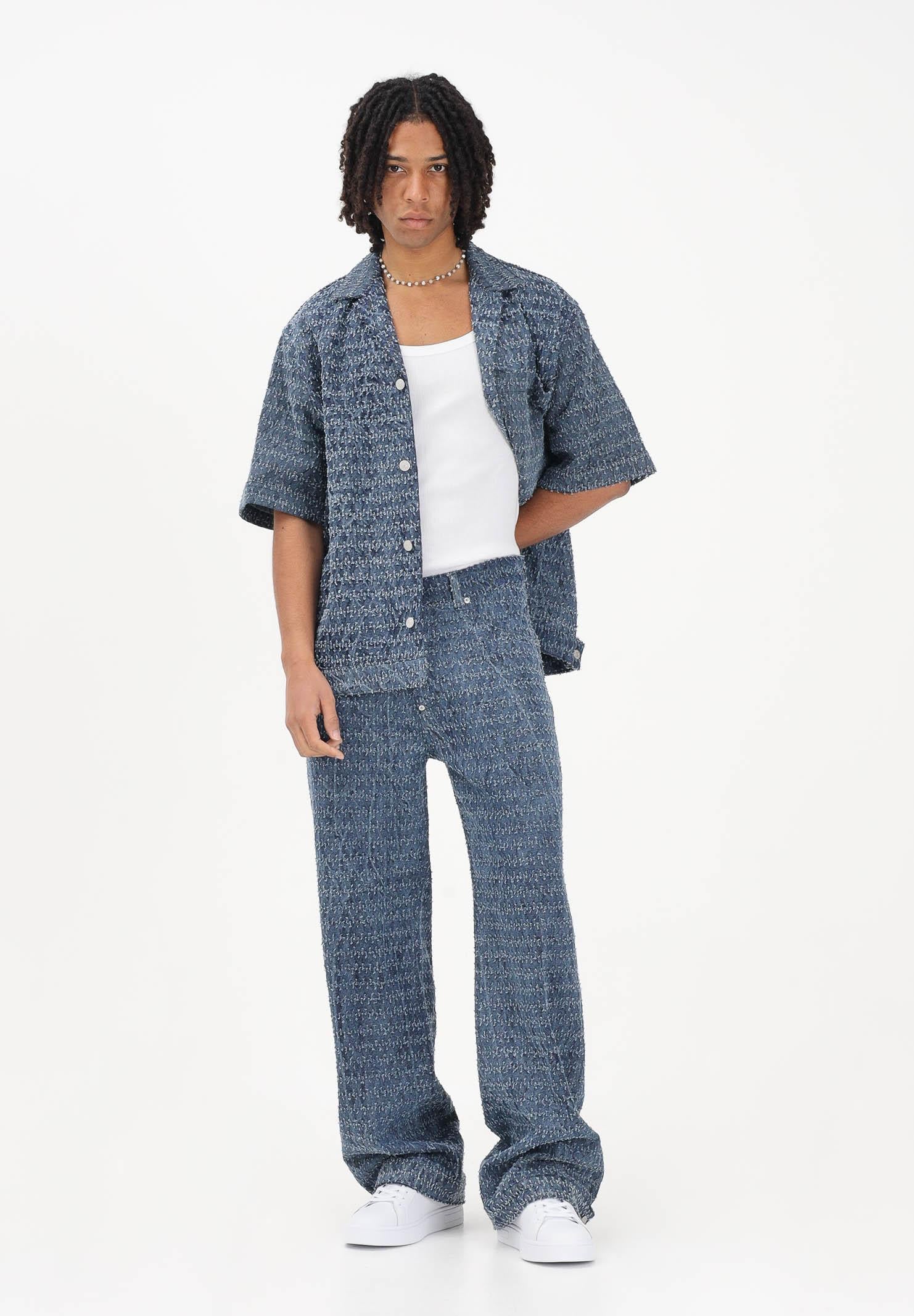 I'M BRIAN Jeans in denim medio da uomo con lavorazione texturizzata JACE926 0028 I'M BRIAN