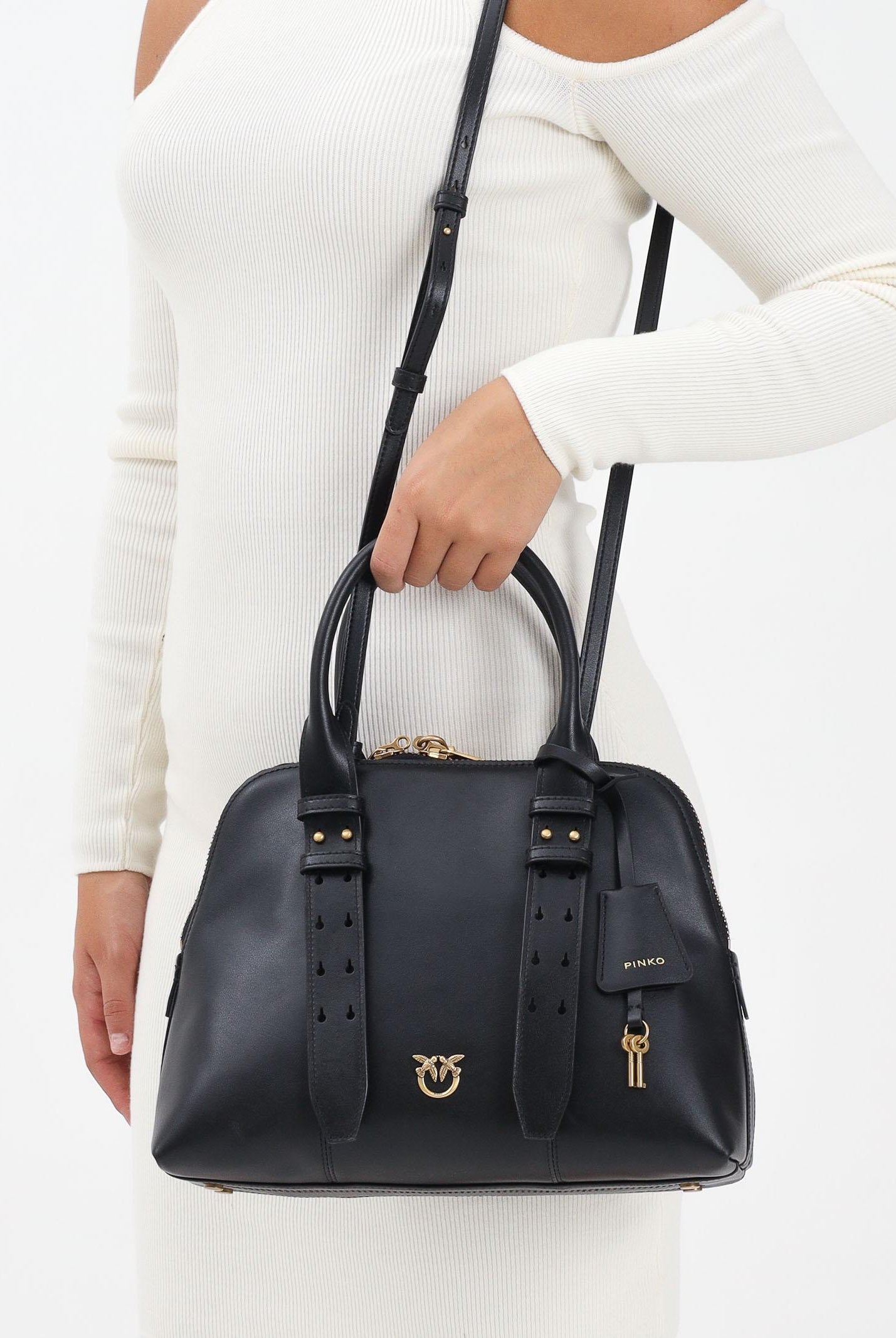 PINKO Borsa a mano Escape nera da donna 105906A0QO Z99Q PINKO