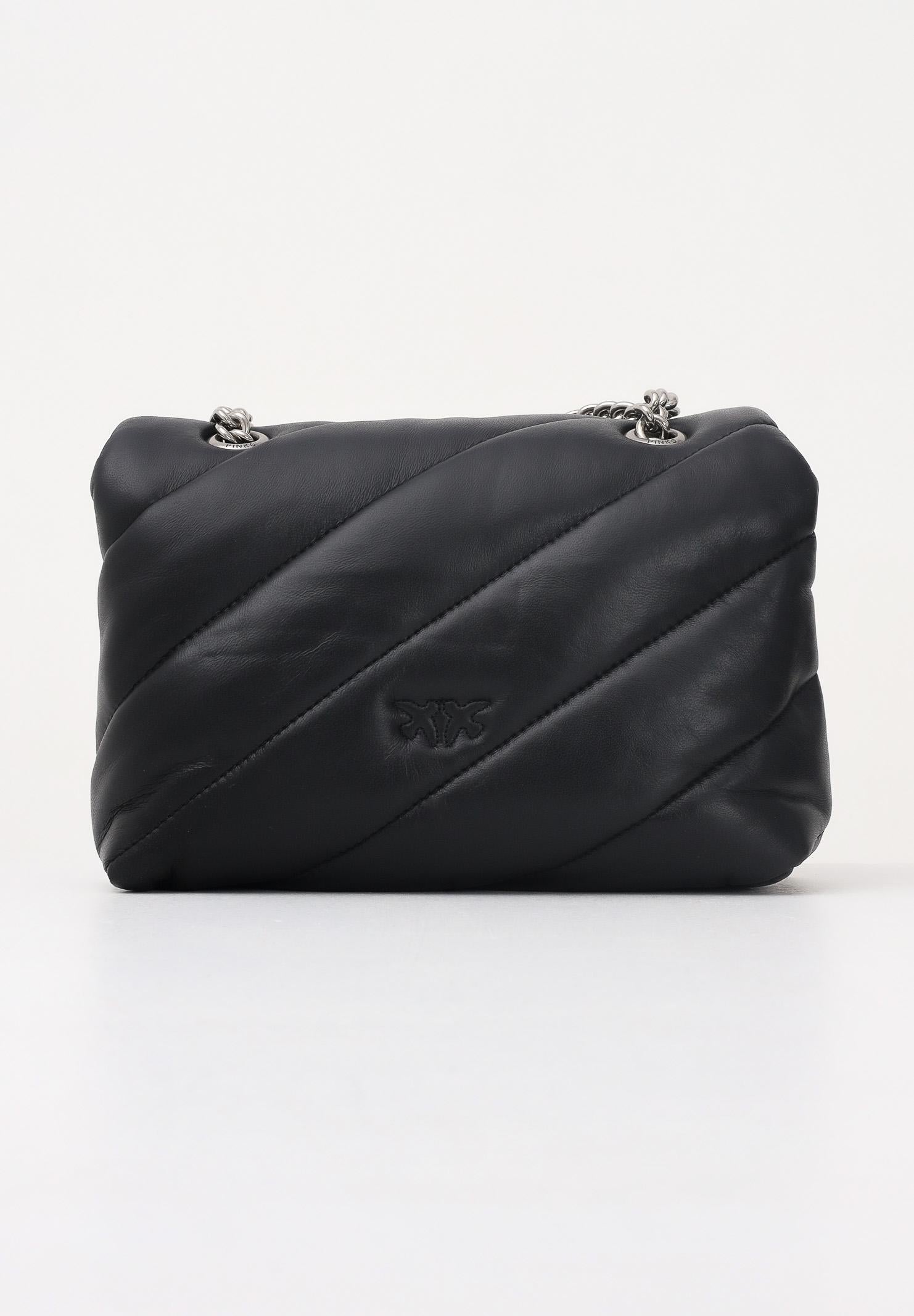 PINKO Borsa a tracolla Mini Love Bag Puff nera da donna 100039A0F2 Z99O PINKO