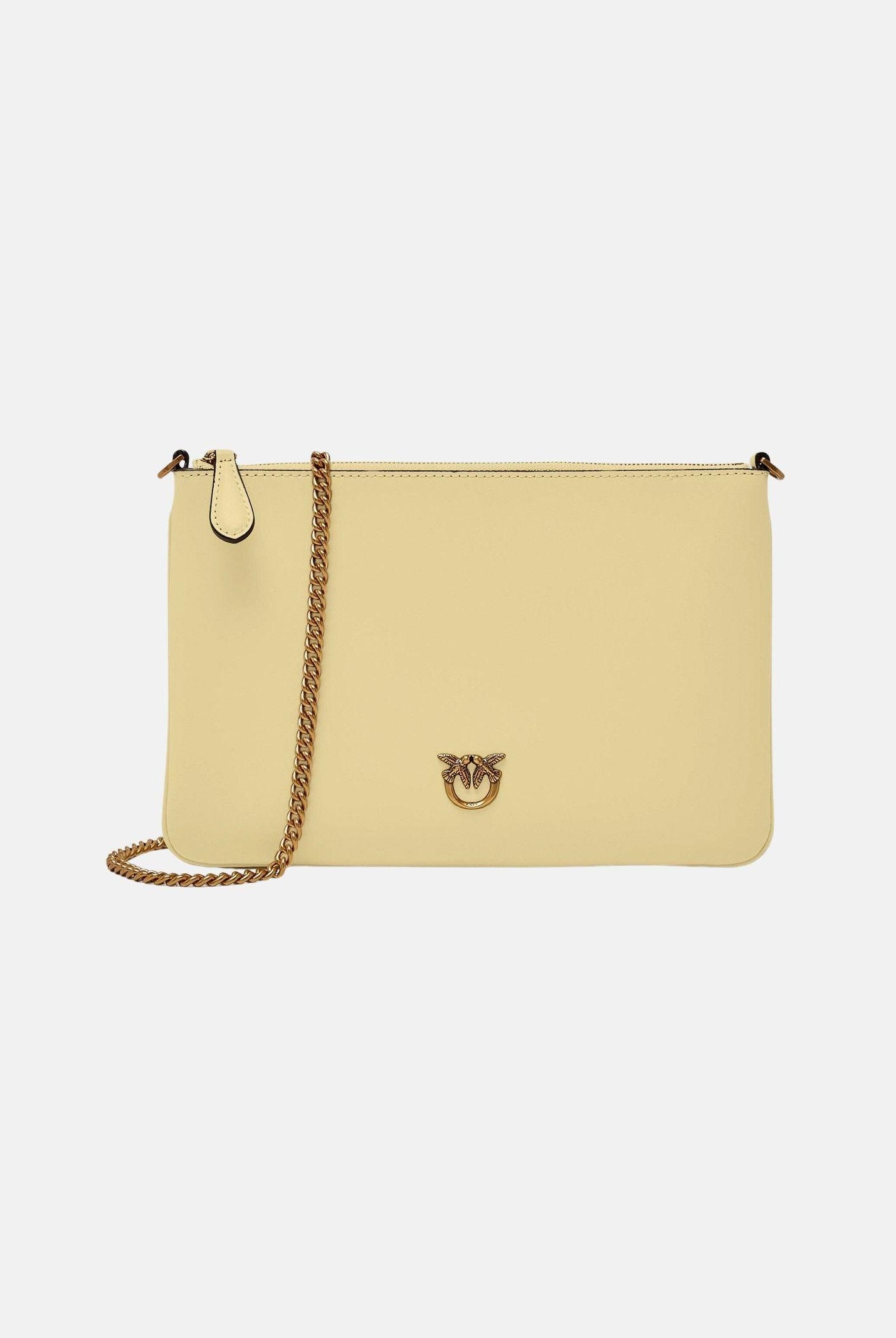 PINKO Pochette Classic Flat Love Bag Simply giallo vaniglia da donna 100455A0F1 C39Q PINKO