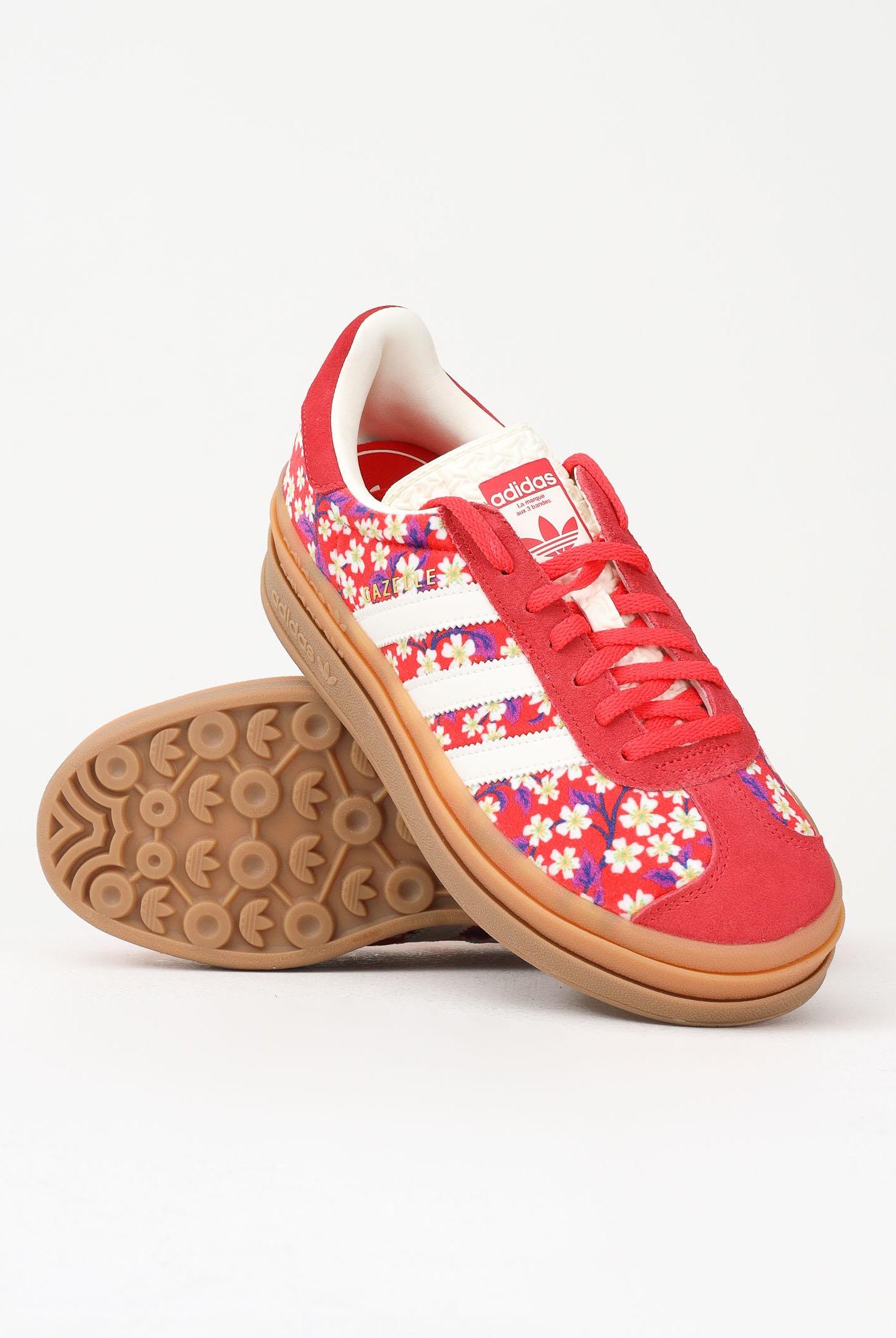 ADIDAS ORIGINALS Sneakers Gazelle Bold x Liberty London rosso fragola da donna JP8078 . ADIDAS ORIGINALS