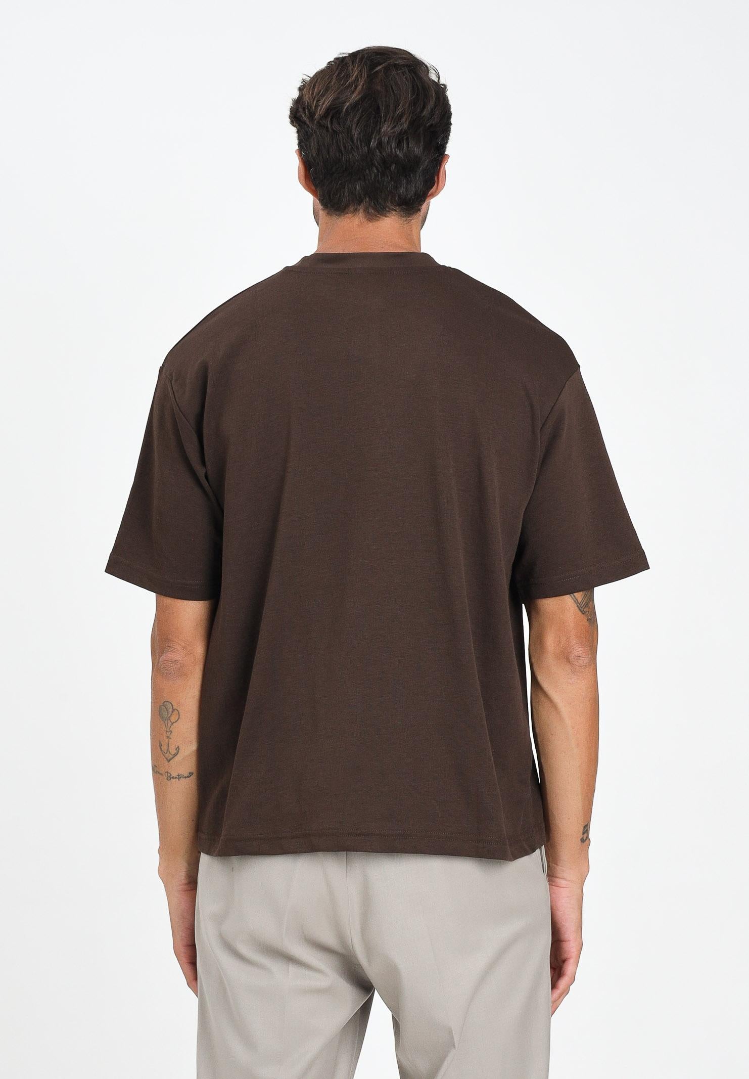 SELECTED HOMME T-shirt a manica corta marrone da uomo 16094143 Demitasse SELECTED HOMME