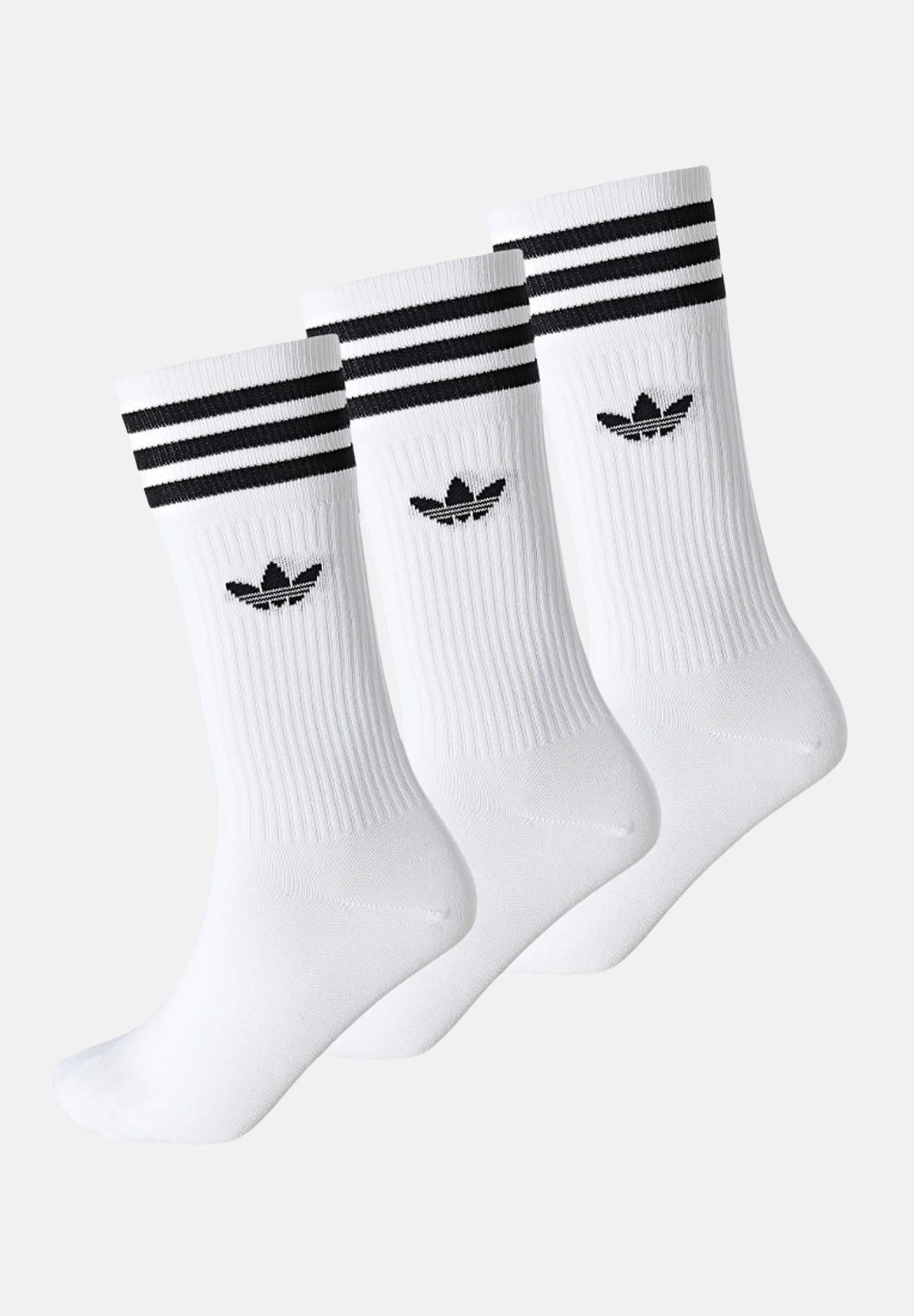 ADIDAS ORIGINALS Calzini 3 Stripes (3paia) bianchi per uomo e donna JV7401 . ADIDAS ORIGINALS