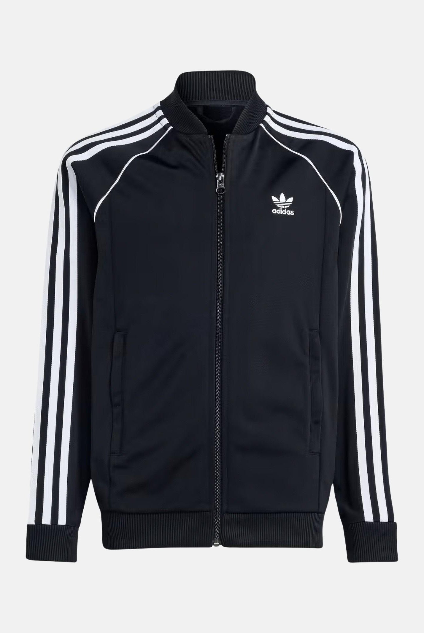 ADIDAS ORIGINALS Felpa con zip adicolor SST nera per bambino e bambina IX7628 . ADIDAS ORIGINALS