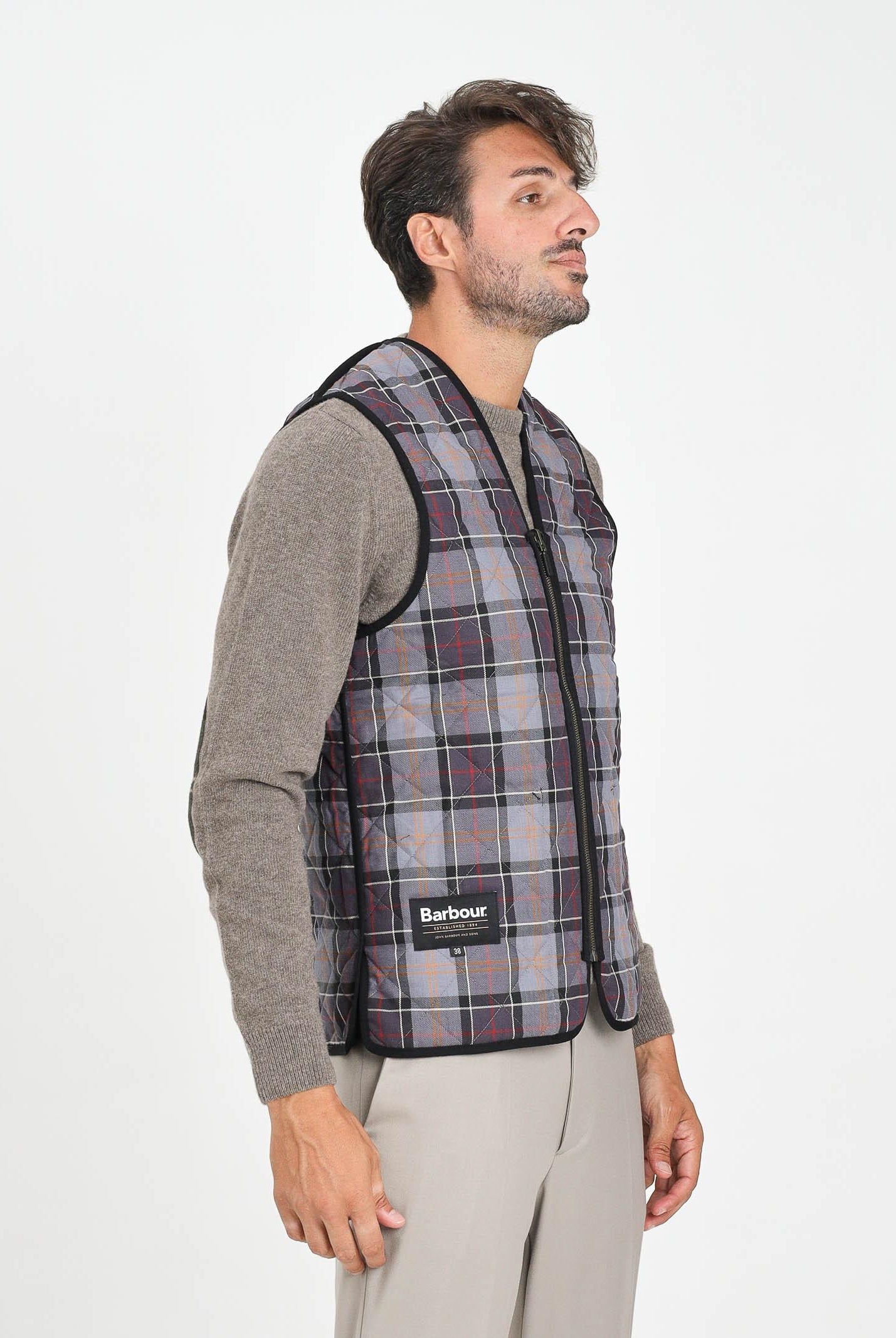BARBOUR Smanicato nero da uomo compatibile come interno per il giubbotto Bedale 252MMLI0001 BK91 BARBOUR