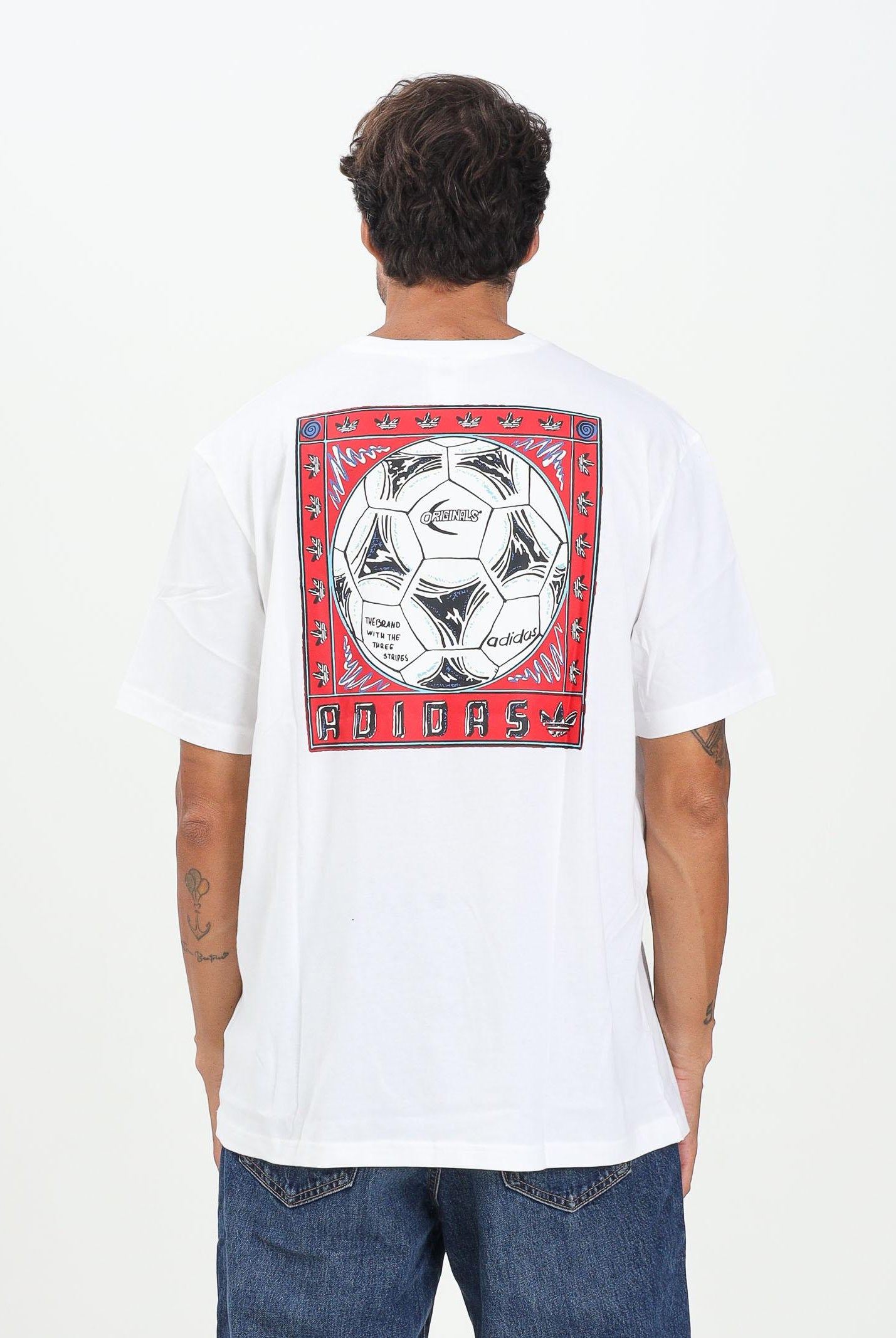 ADIDAS ORIGINALS T-shirt a manica corta Graphic bianca da uomo JX3094 . ADIDAS ORIGINALS