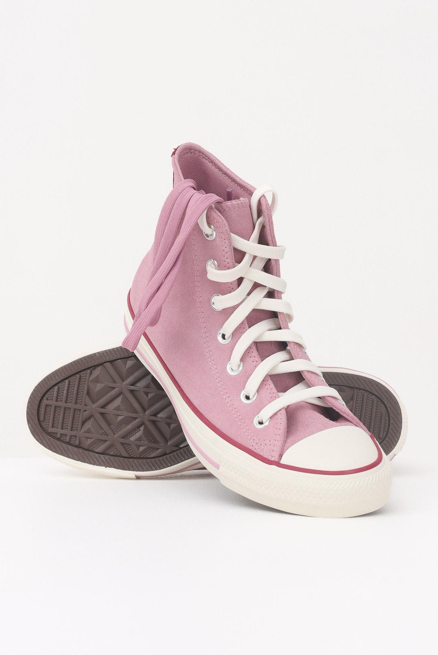 CONVERSE Sneakers Chuck Taylor All Star Contrast Suede rosa da donna A16608C  CONVERSE
