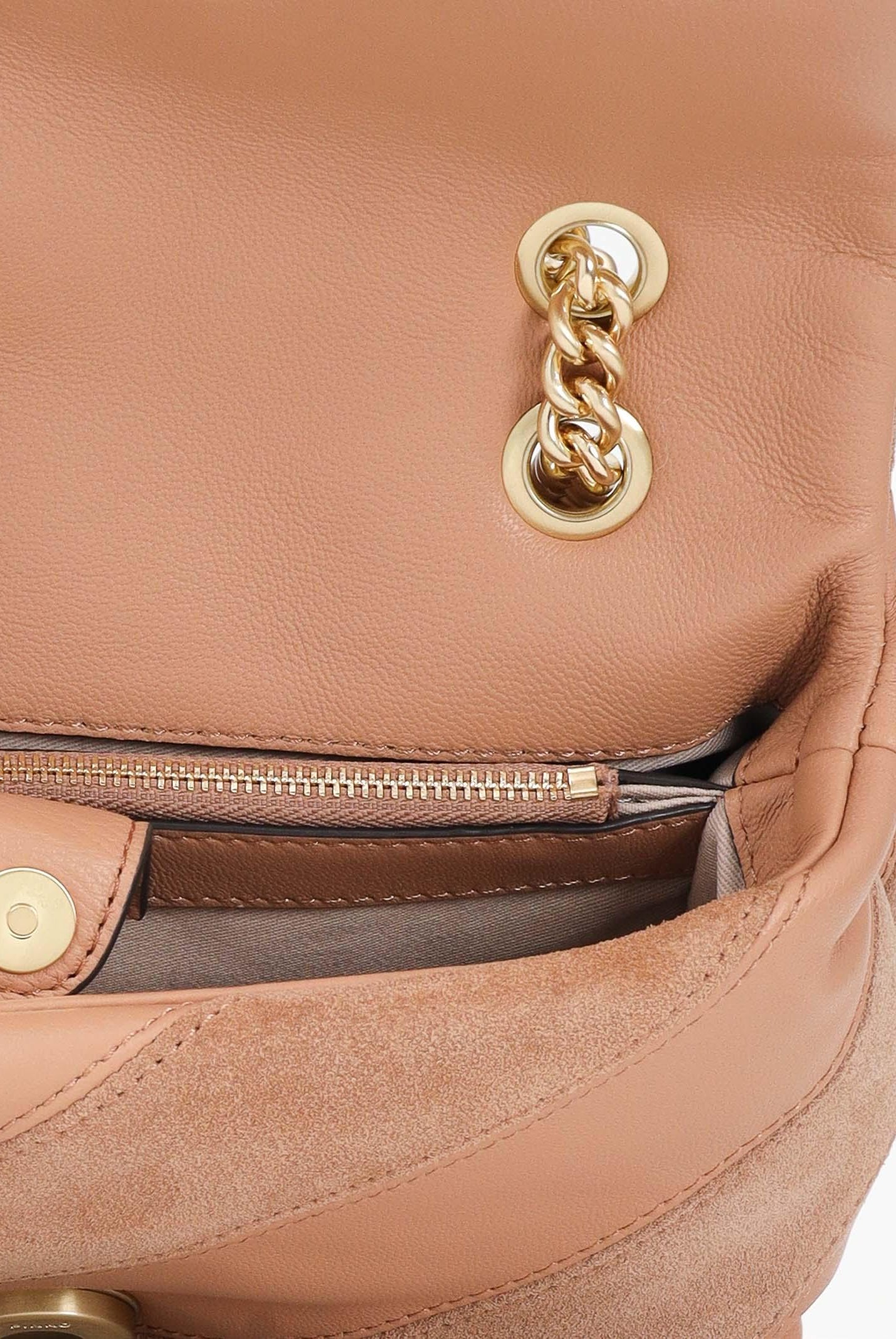 PINKO Borsa a tracolla Mini Love Bag Puff beige da donna 100039A2JY C79V PINKO