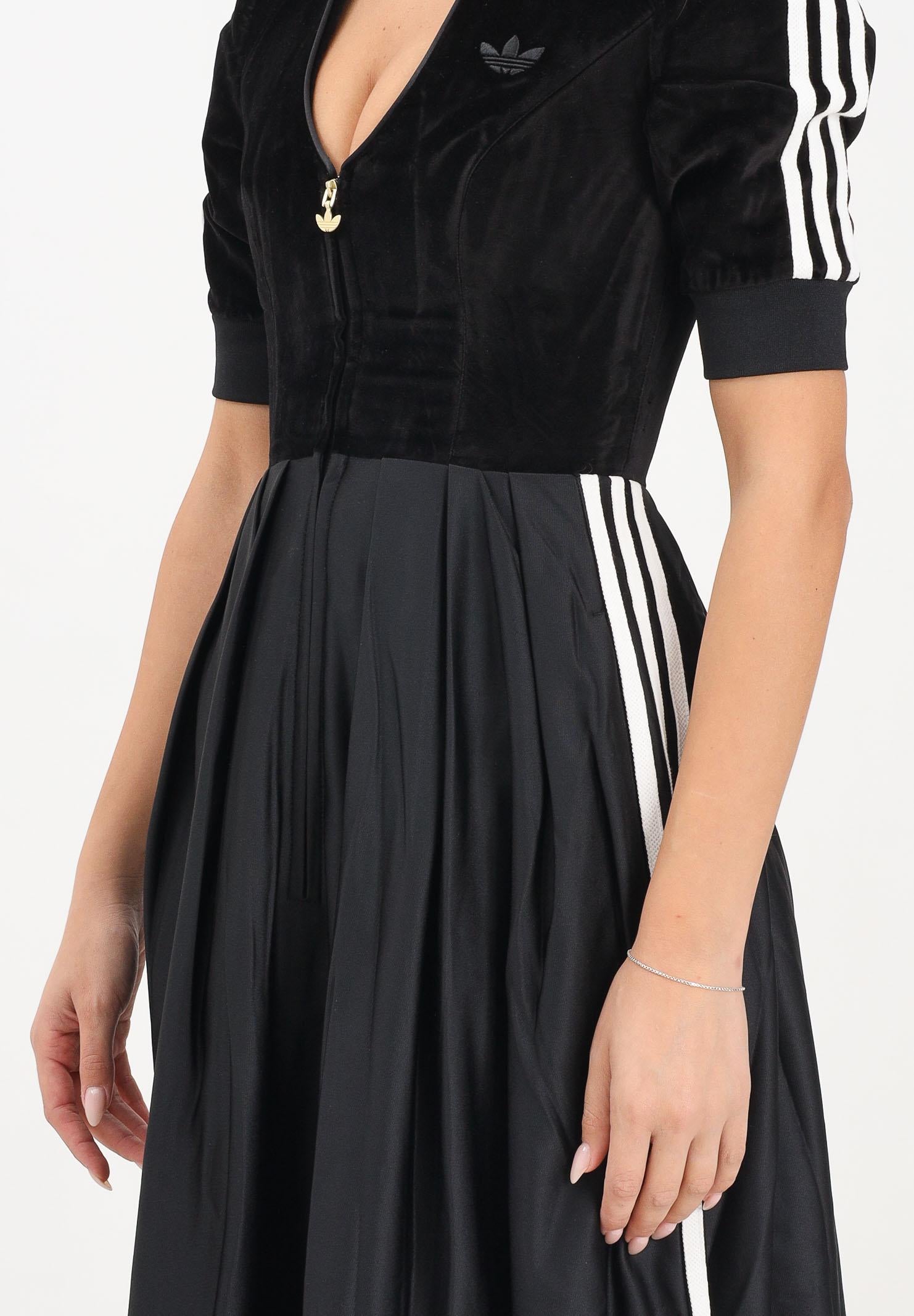 ADIDAS ORIGINALS Abito midi DIRNDL nero da donna KF2302 ADIDAS ORIGINALS