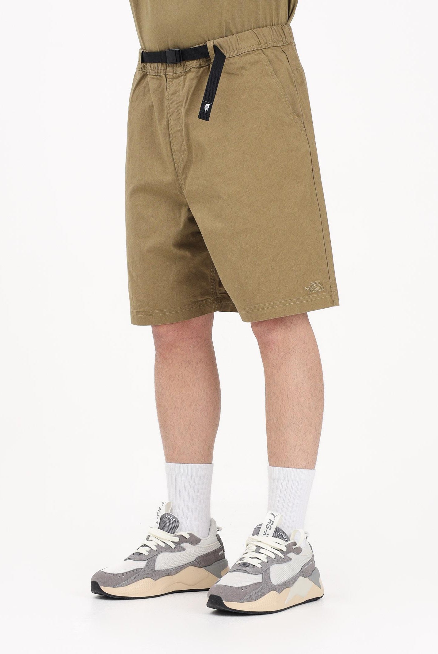 THE NORTH FACE Shorts Baggy Beta color kaki da uomo NF0A8G0A2EL1 . THE NORTH FACE