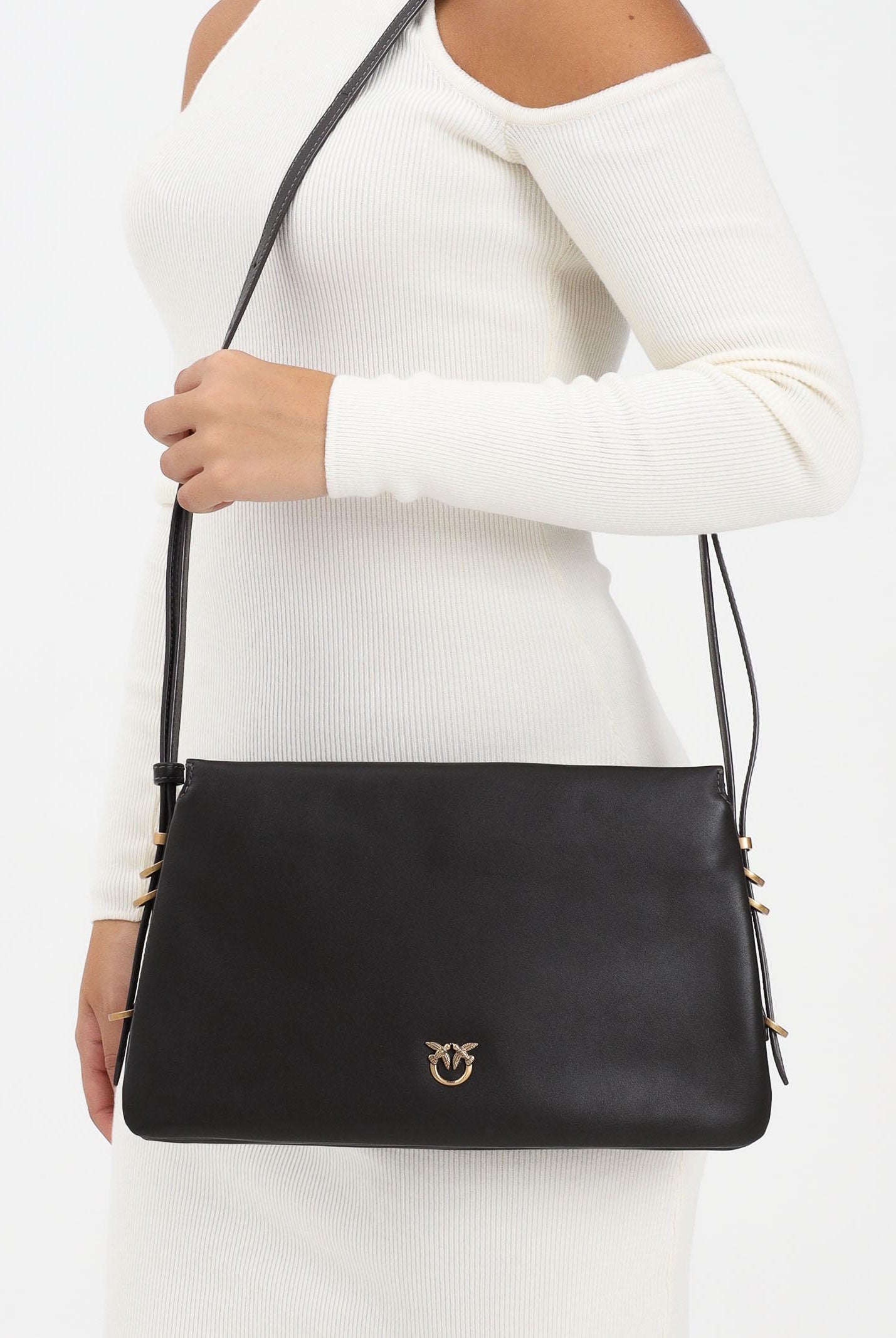 PINKO Borsa a tracolla One, Two, Three Bag fango da donna 105161A0QO K35Q PINKO