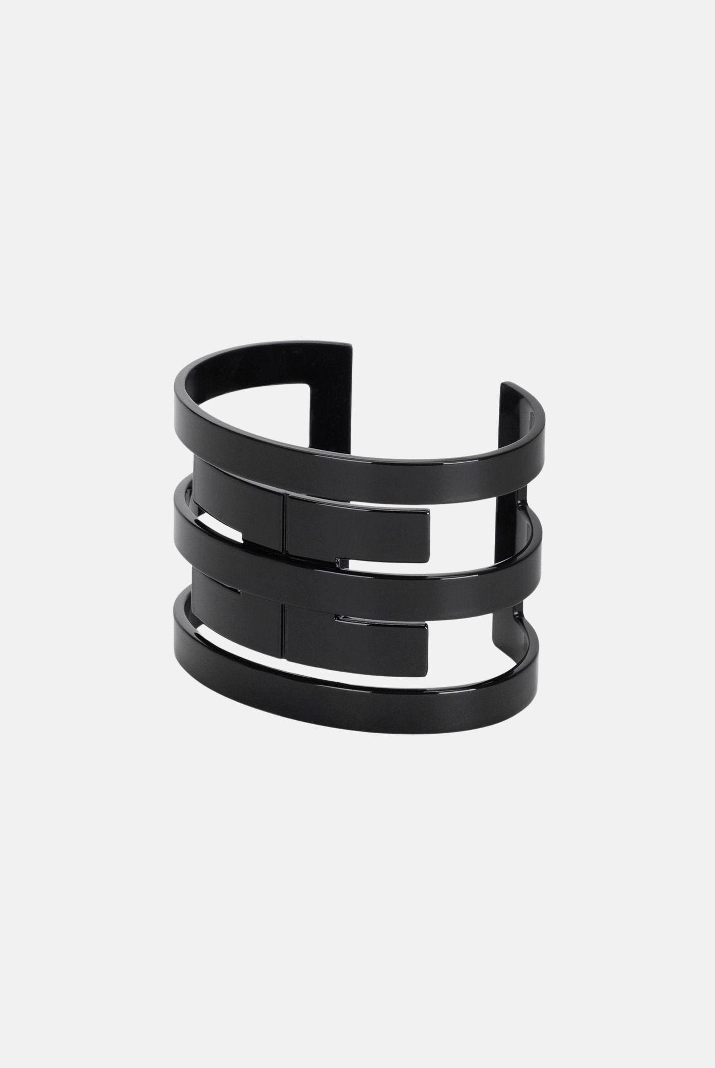 ELISABETTA FRANCHI bracciale rigido con fasce Nere da donna. BC36B63E2 110 ELISABETTA FRANCHI