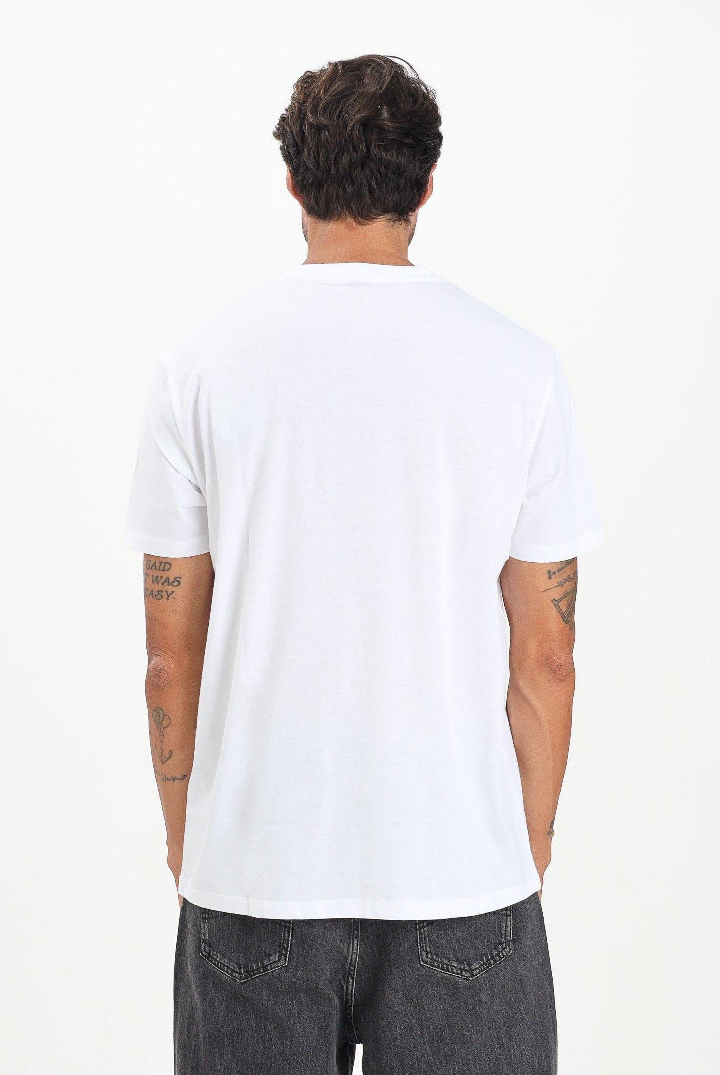 ARMANI EXCHANGE T-shirt a manica corta bianca da uomo arricchita da un piccolo logo AX XM001911AF10356 M0247 ARMANI EXCHANGE