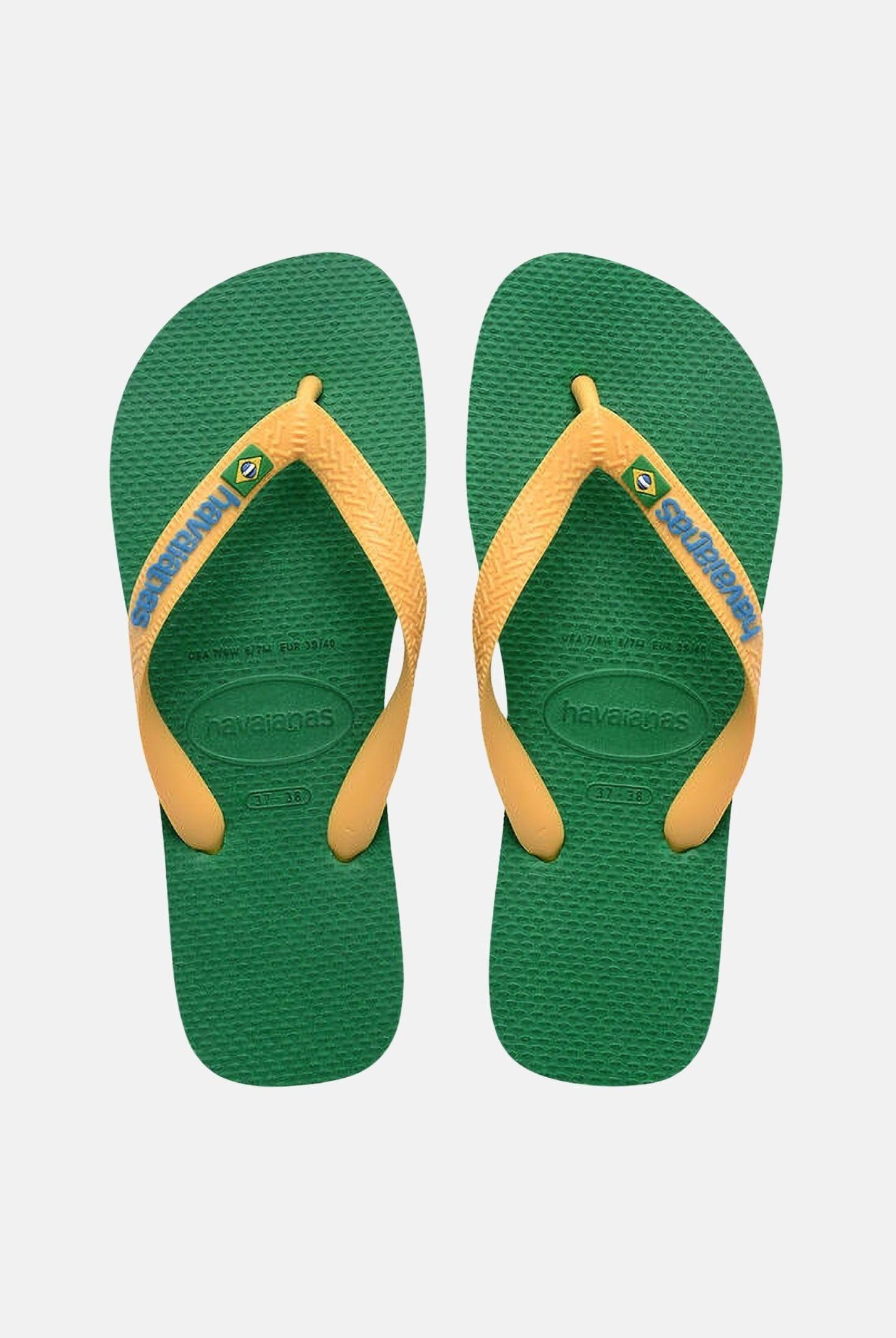 HAVAIANAS Infradito Brasil Logo verdi e gialli per uomo e donna 4110850 2079 HAVAIANAS