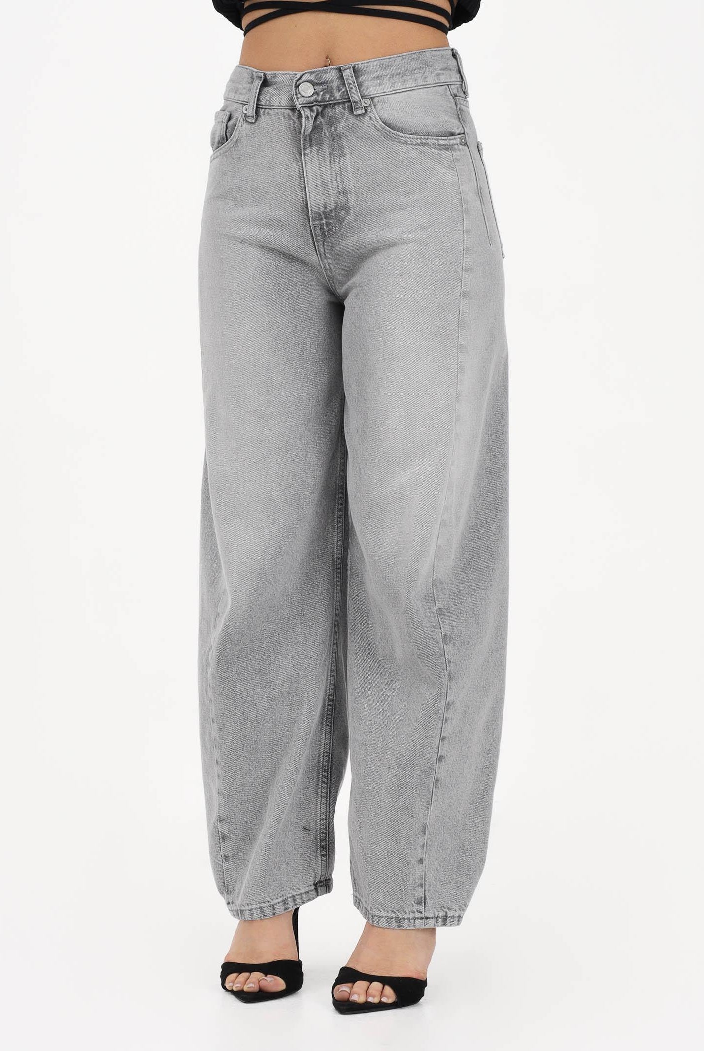 VICOLO Jeans CHIARA balloon in denim grigio da donna DAB5156 DEGR VICOLO