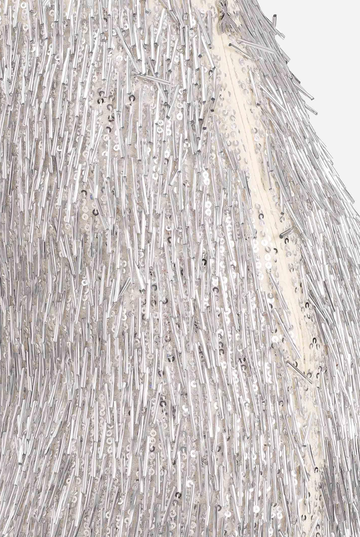 PATRIZIA PEPE Gonna midi argento da donna 2G1050A672 J4O6 PATRIZIA PEPE