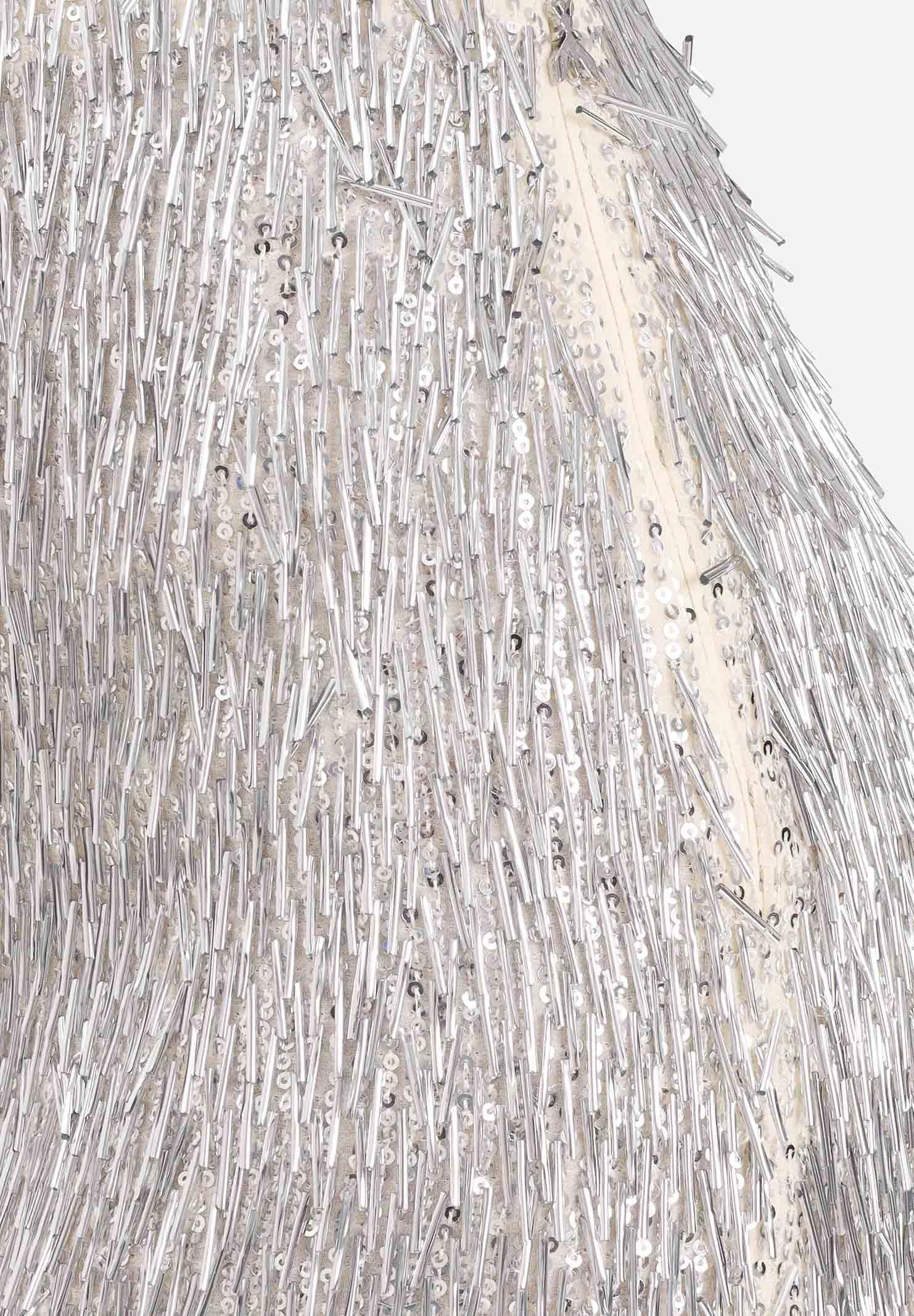 PATRIZIA PEPE Gonna midi argento da donna 2G1050A672 J4O6 PATRIZIA PEPE