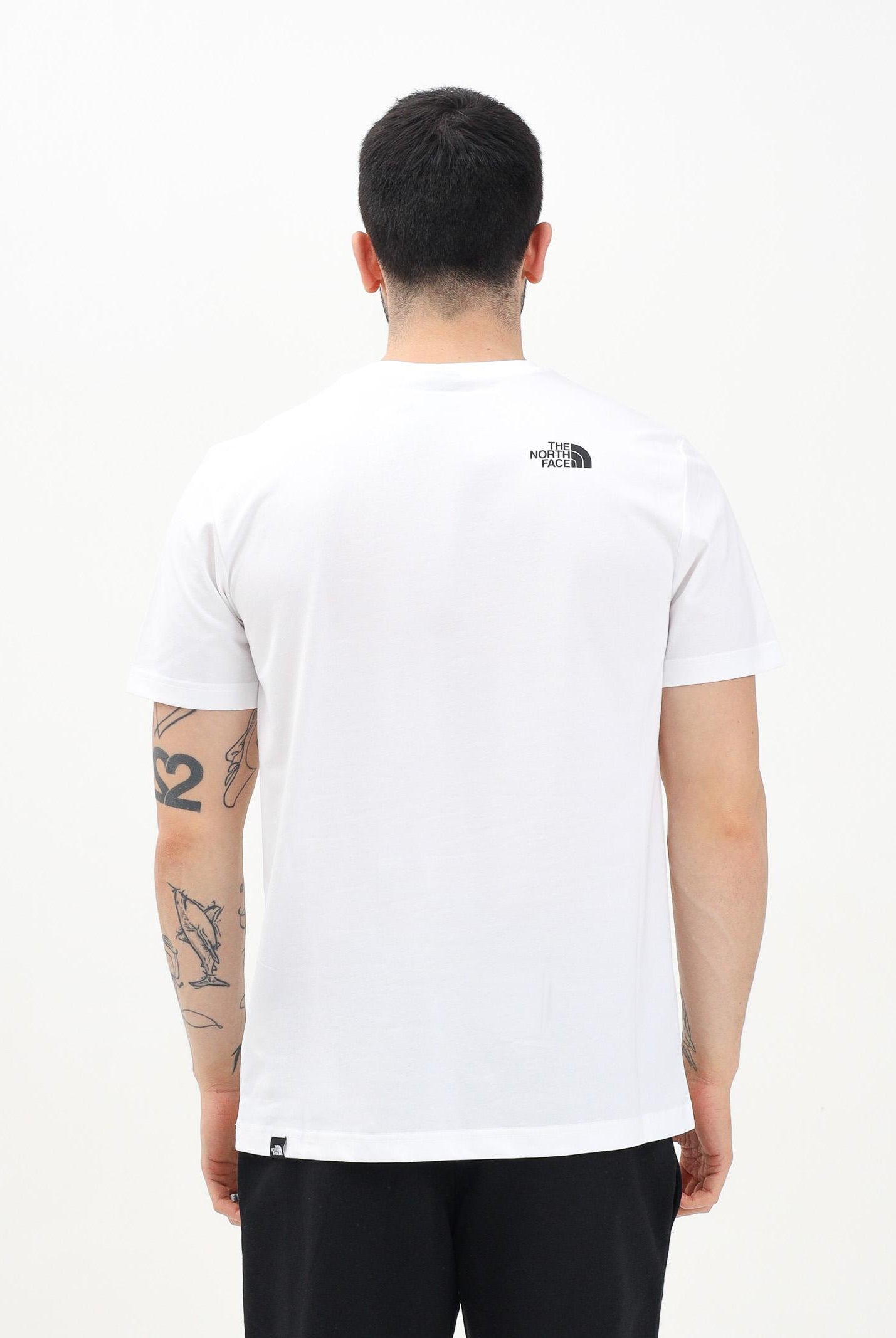 T-shirt a manica corta Fine bianca da uomo NF0A8A6MFN41 . THE NORTH FACE