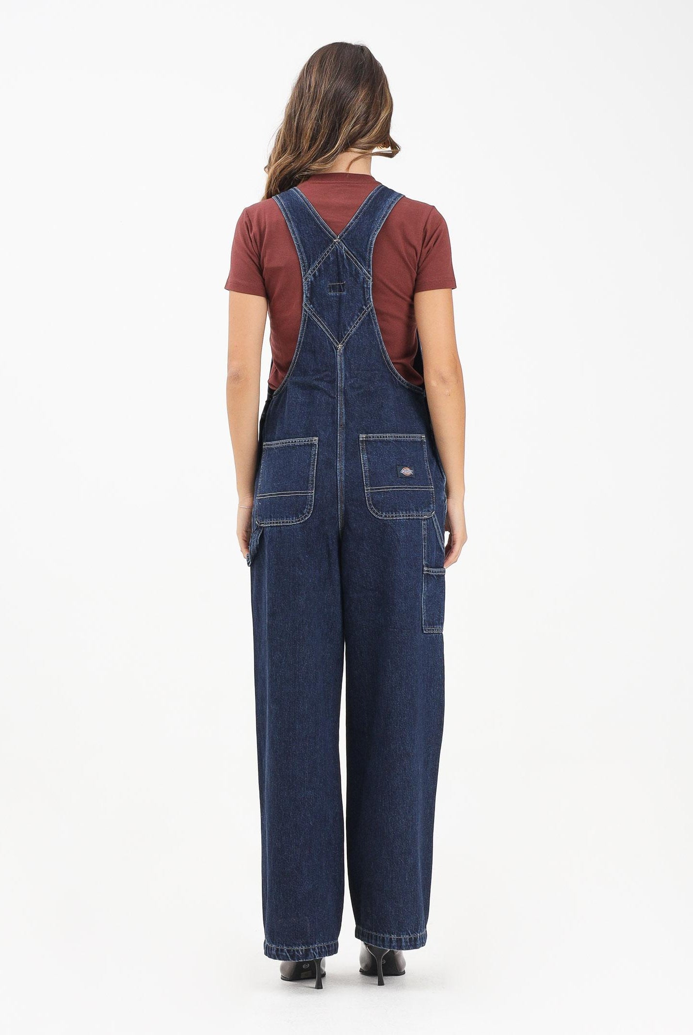 DICKIES Salopette Mechanic in denim blu da donna DK0A87N70DD1  DIckies