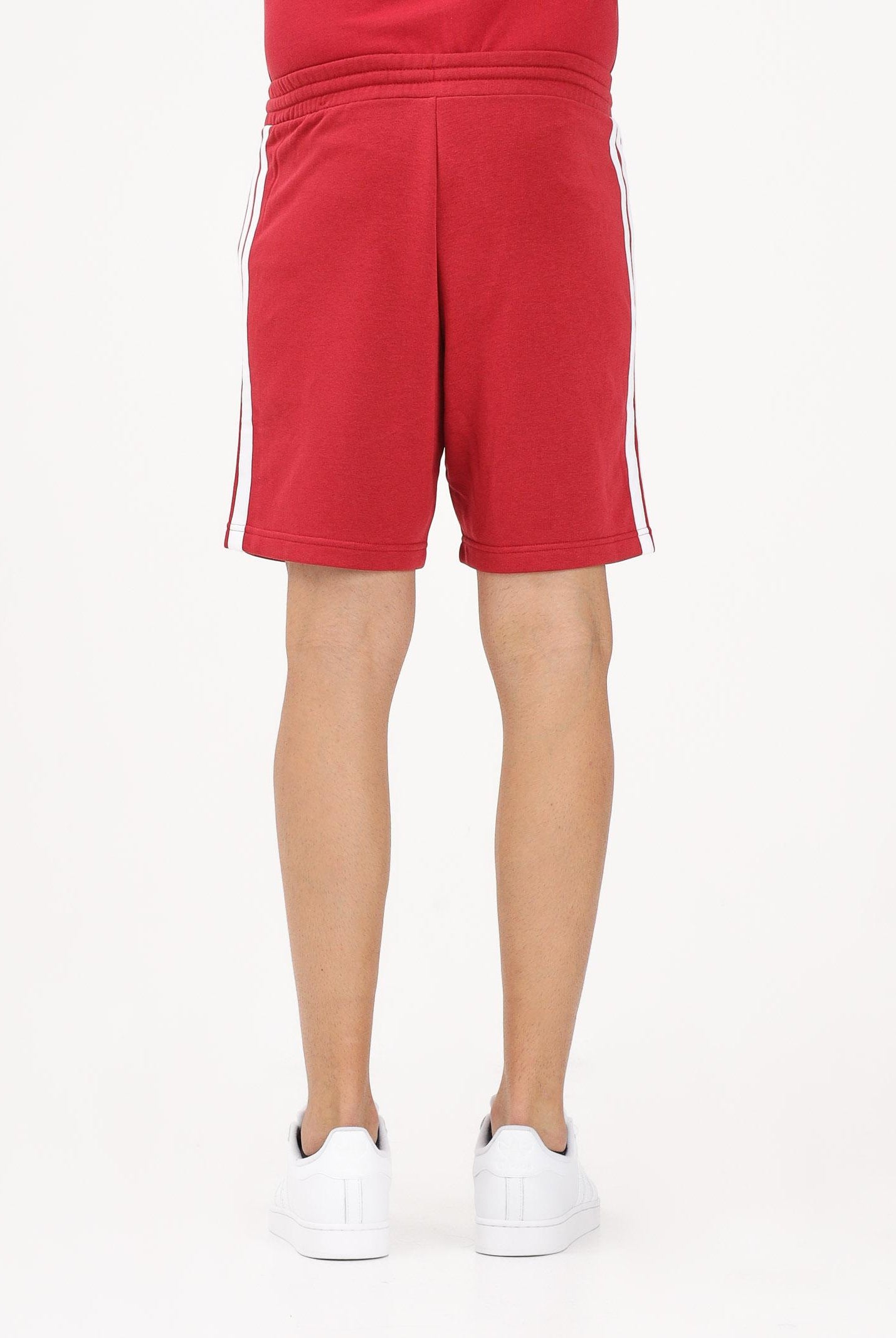 ADIDAS PERFORMANCE Shorts sportivo Essentials 3-Stripes French Terry rosso da uomo KR2700 . ADIDAS PERFORMANCE