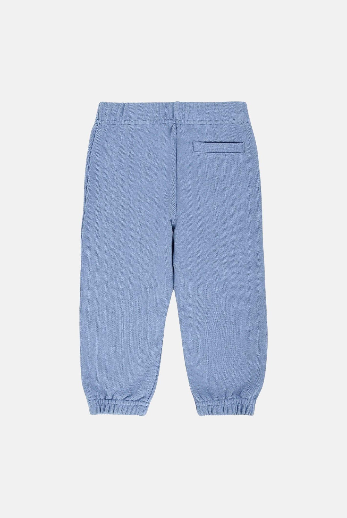 PALM ANGELS Pantalone sportivo azzurro polvere da neonato con logo PBXD001S26FLE001 050 PALM ANGELS