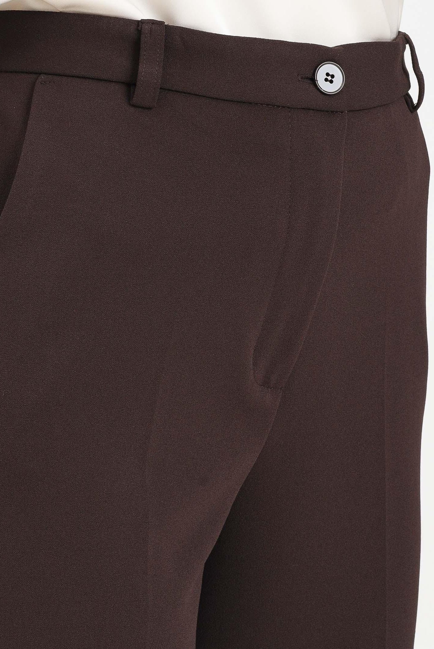 VICOLO Pantalone elegante marrone da donna TF0425 MA VICOLO