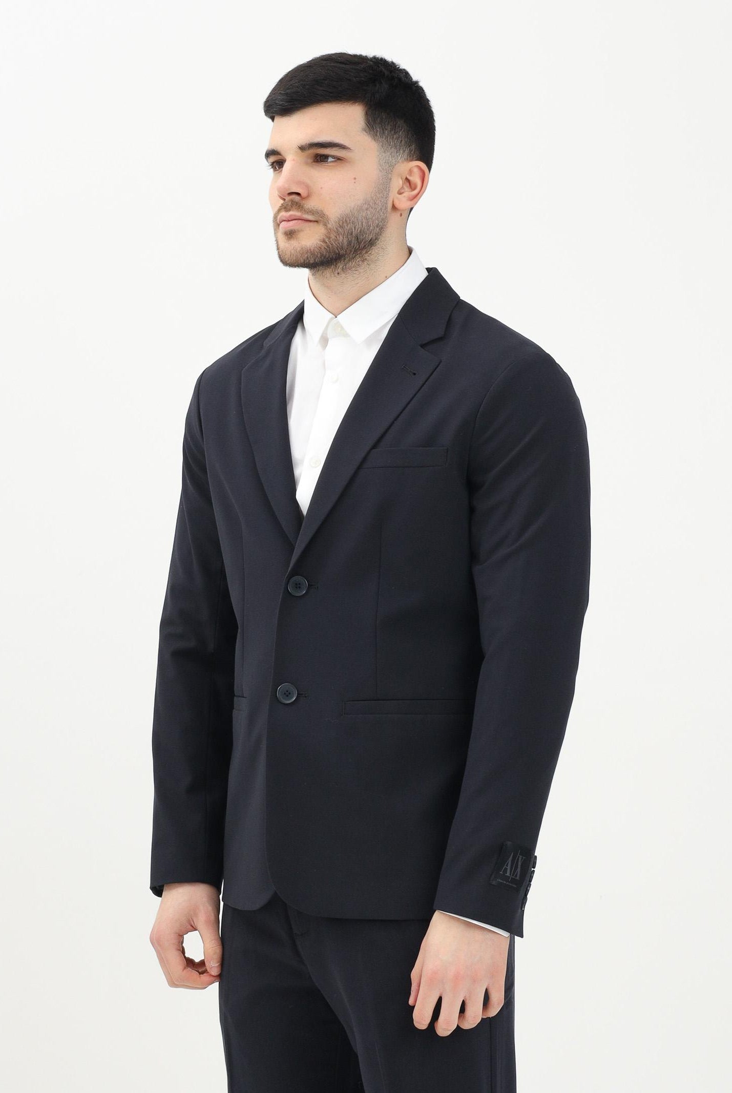 ARMANI EXCHANGE Giacca monopetto blu da uomo XM000345AF10897 UB101 ARMANI EXCHANGE