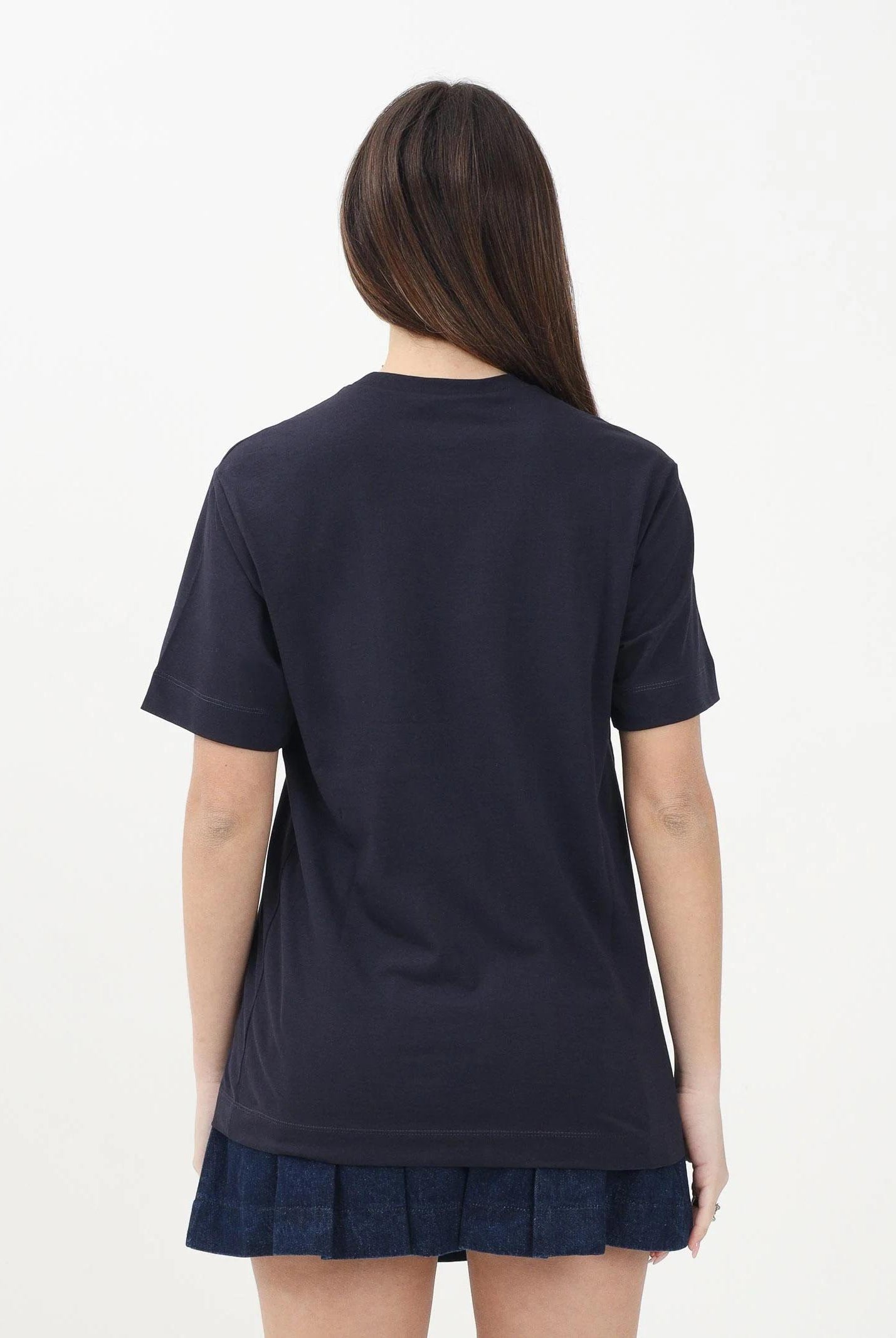 MARNI T-shirt a manica corta blu per donna, ragazzi e bambini con stampa logo M01413M00RF 0M803 MARNI