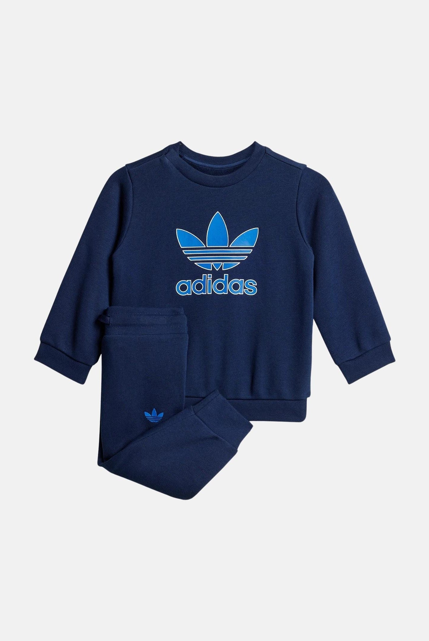 ADIDAS ORIGINALS Tuta Trefoil Crew blu da neonato JY0138  ADIDAS ORIGINALS