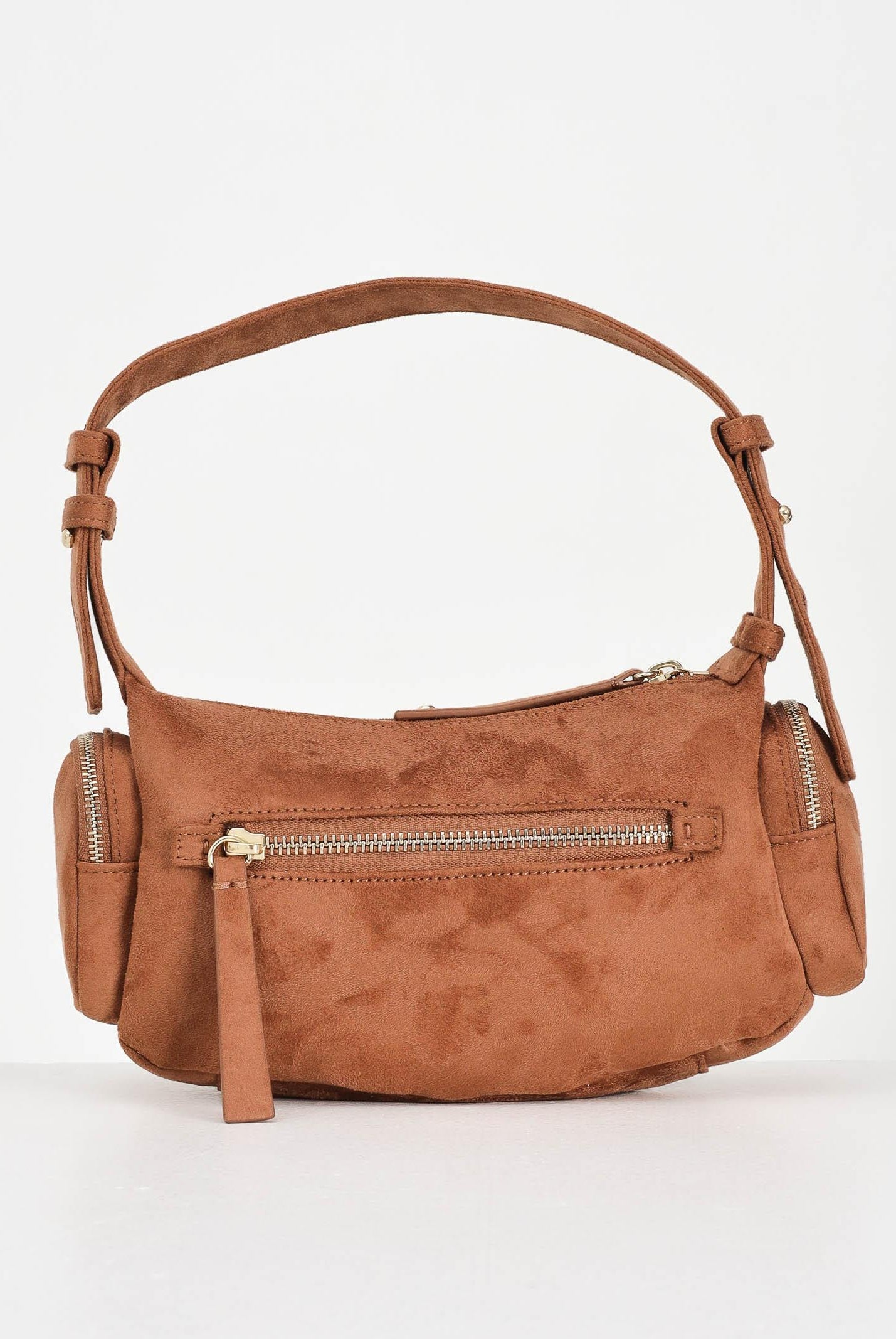 ARMANI EXCHANGE Borsa a spalla in suede cuoio da donna XW000405AF17158 U6048 ARMANI EXCHANGE