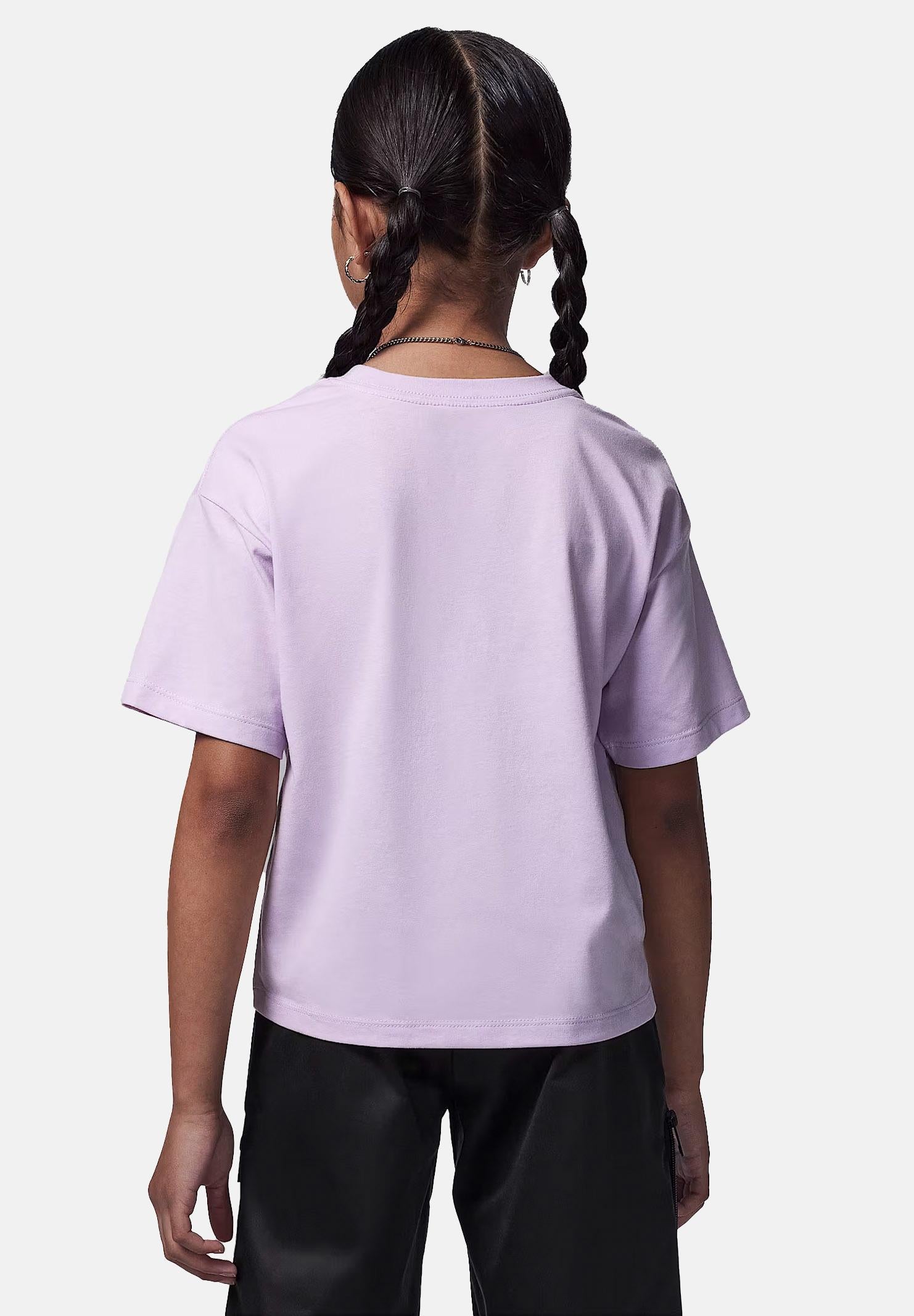 JORDAN T-shirt a manica corta Brooklyn Essentials lilla da bambina 45D311 P6I JORDAN