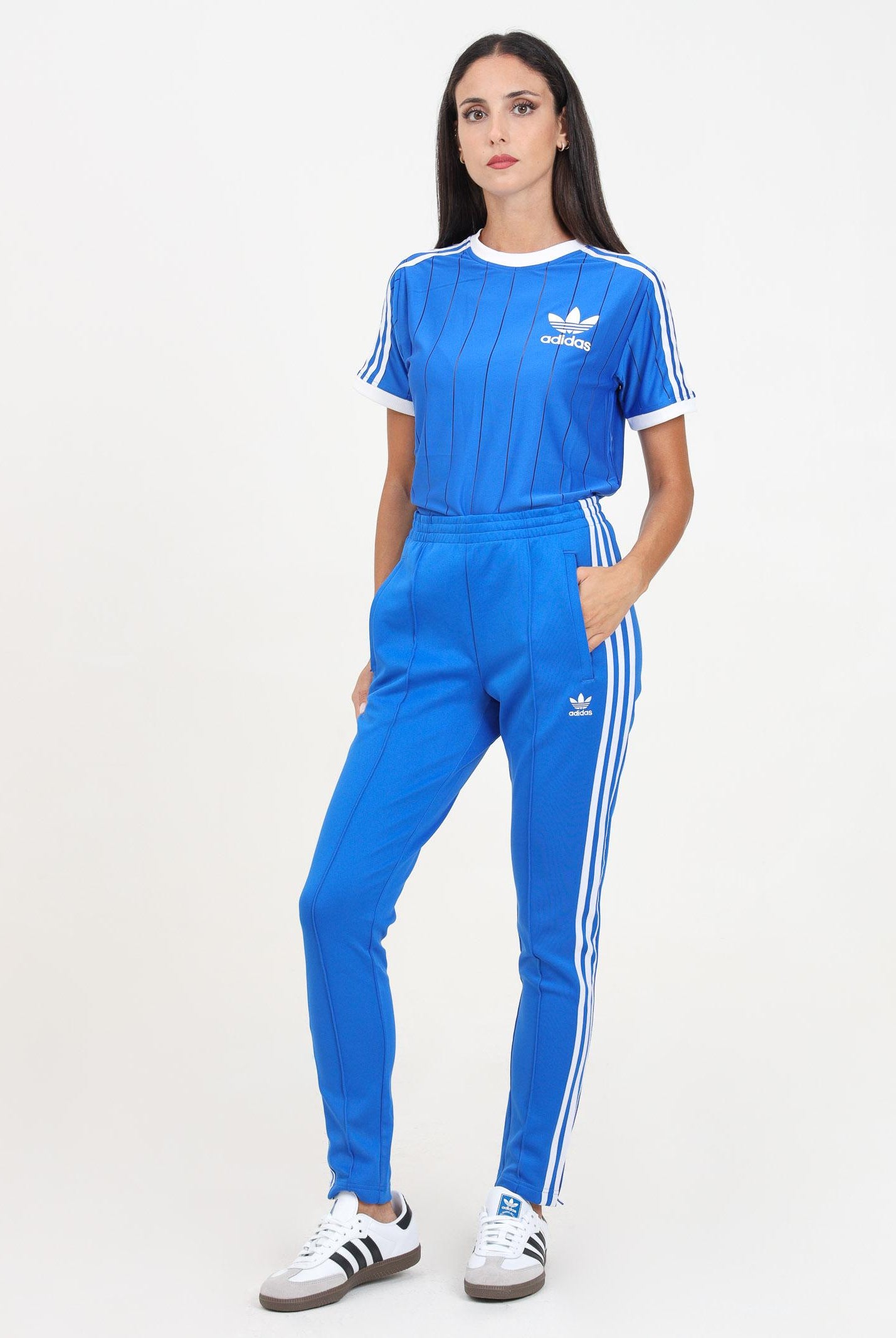 ADIDAS ORIGINALS Pantalone sportivo Adicolor SST blu da donna IY2175 ADIDAS ORIGINALS
