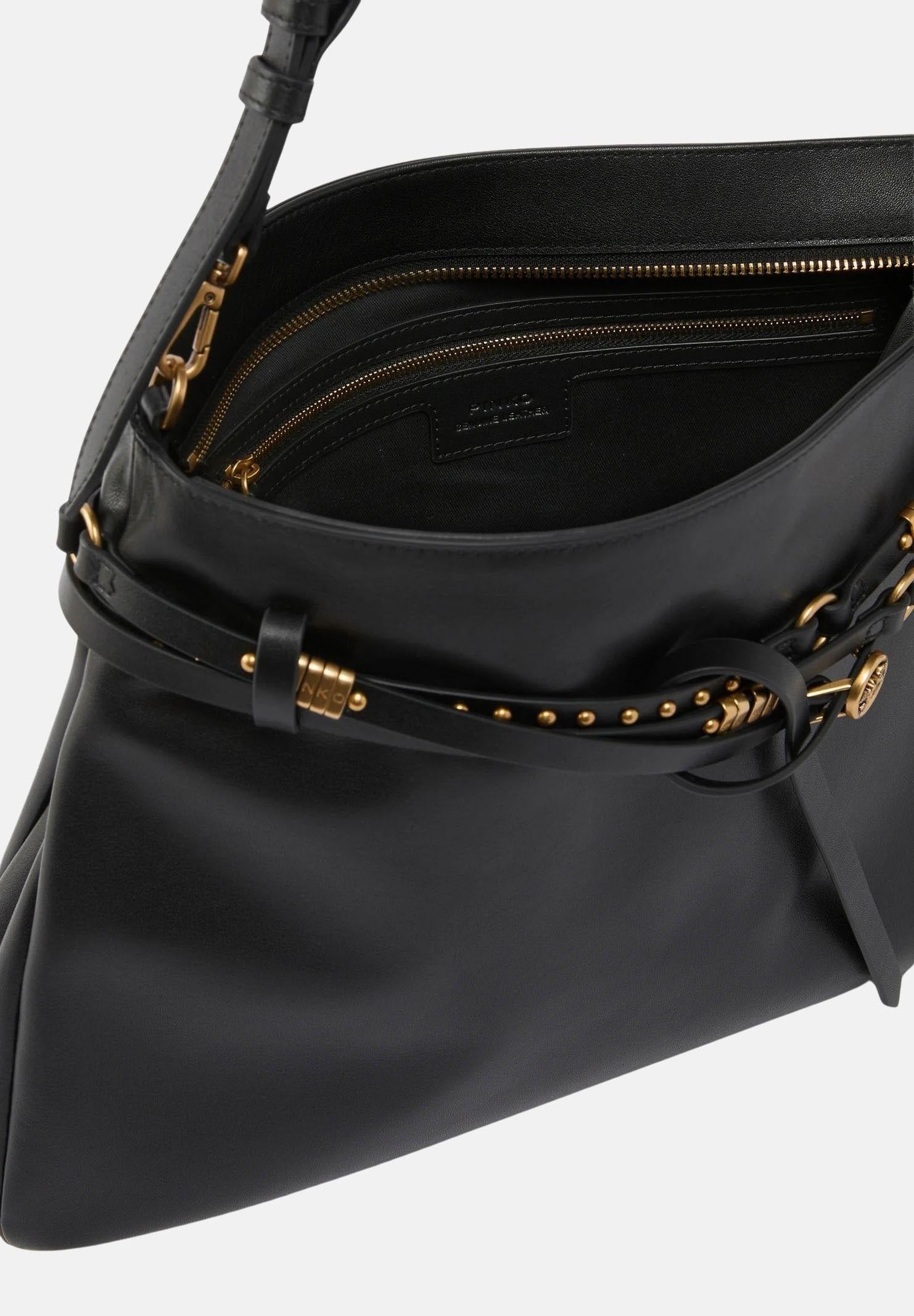 PINKO Borsa a spalla Belt Bag Big nera da donna 105903A0QO Z99Q PINKO