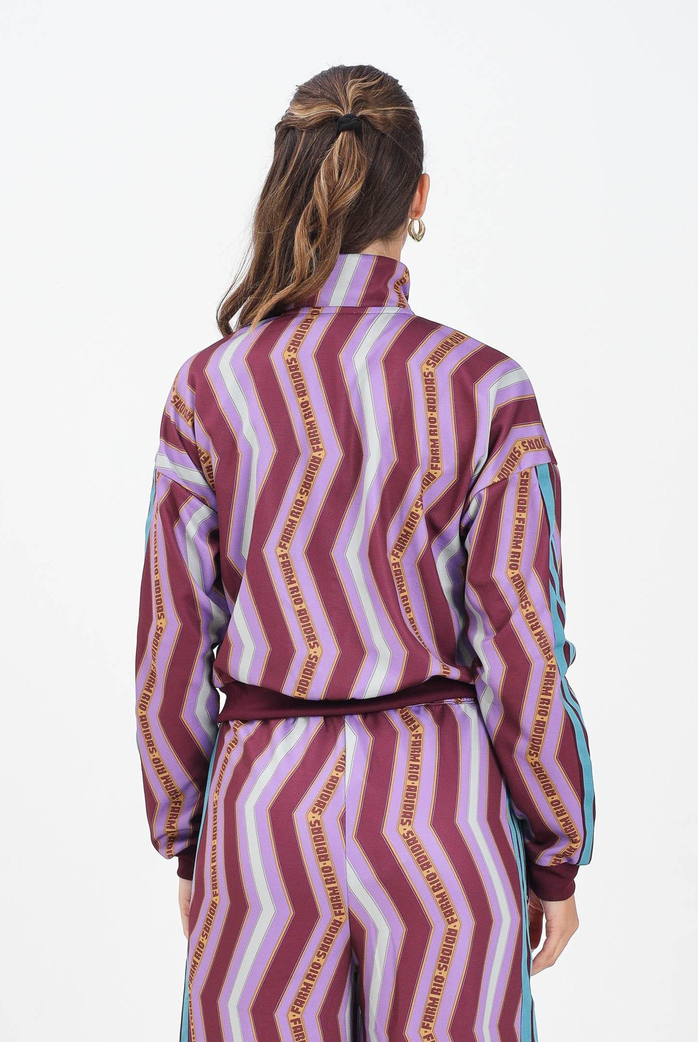 ADIDAS PERFORMANCE Felpa con zip Adidas x FARM Tiro viola da donna JL8617 . ADIDAS PERFORMANCE